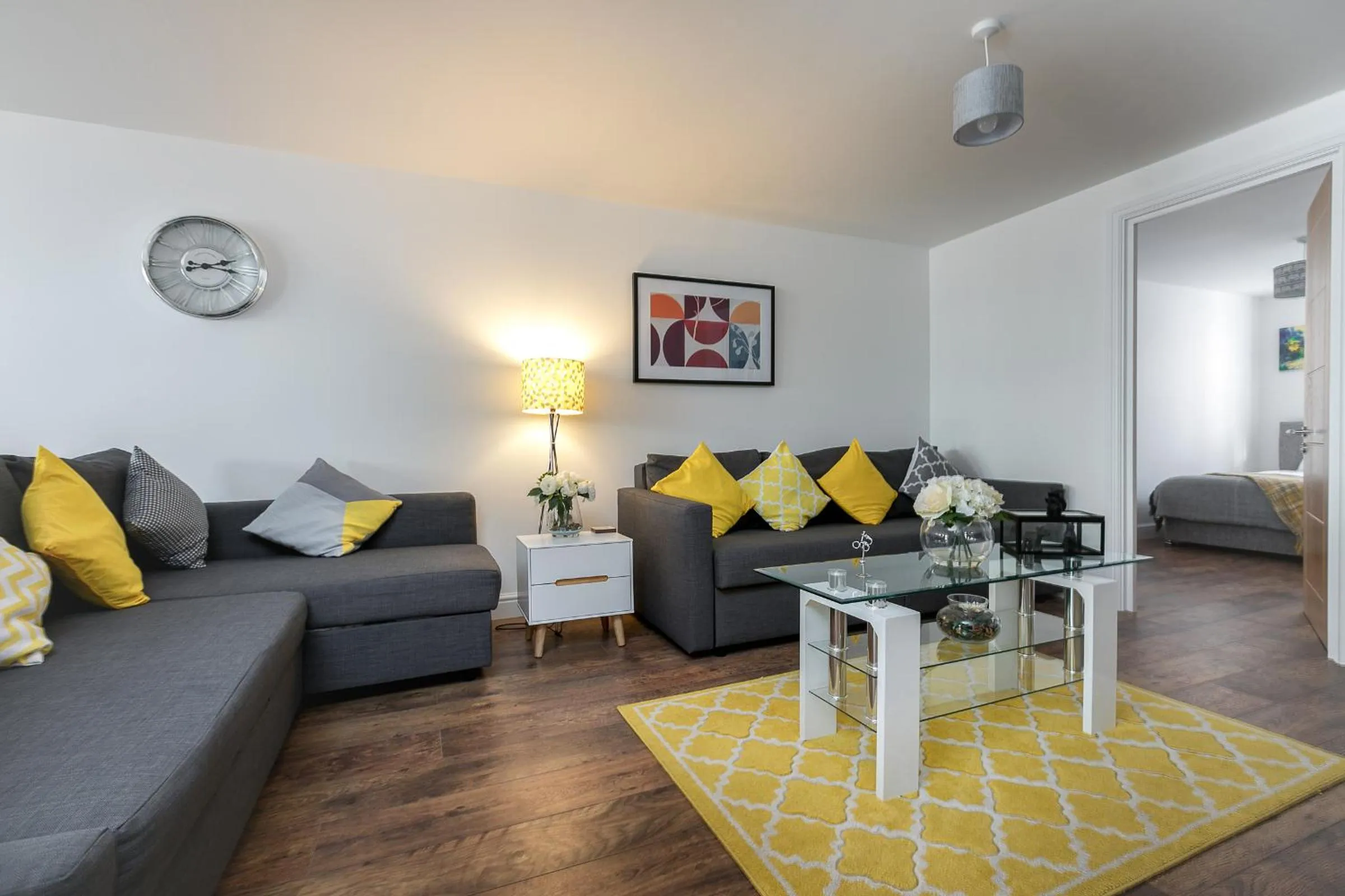 Living room in KVM - City Apartments - Contractors - Town Centre by KVM Stays