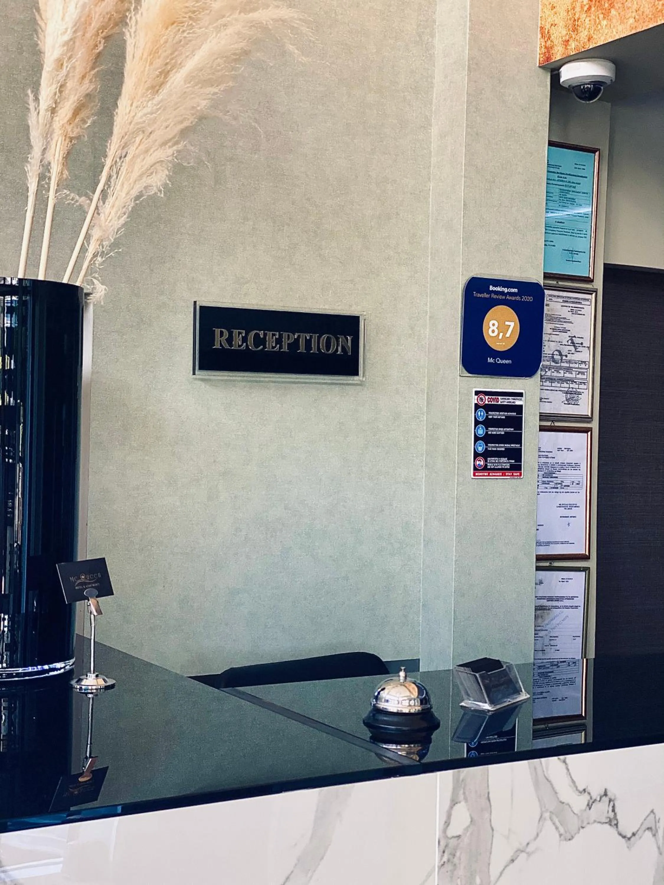 Lobby or reception in Mc Queen Rooms & Apartments