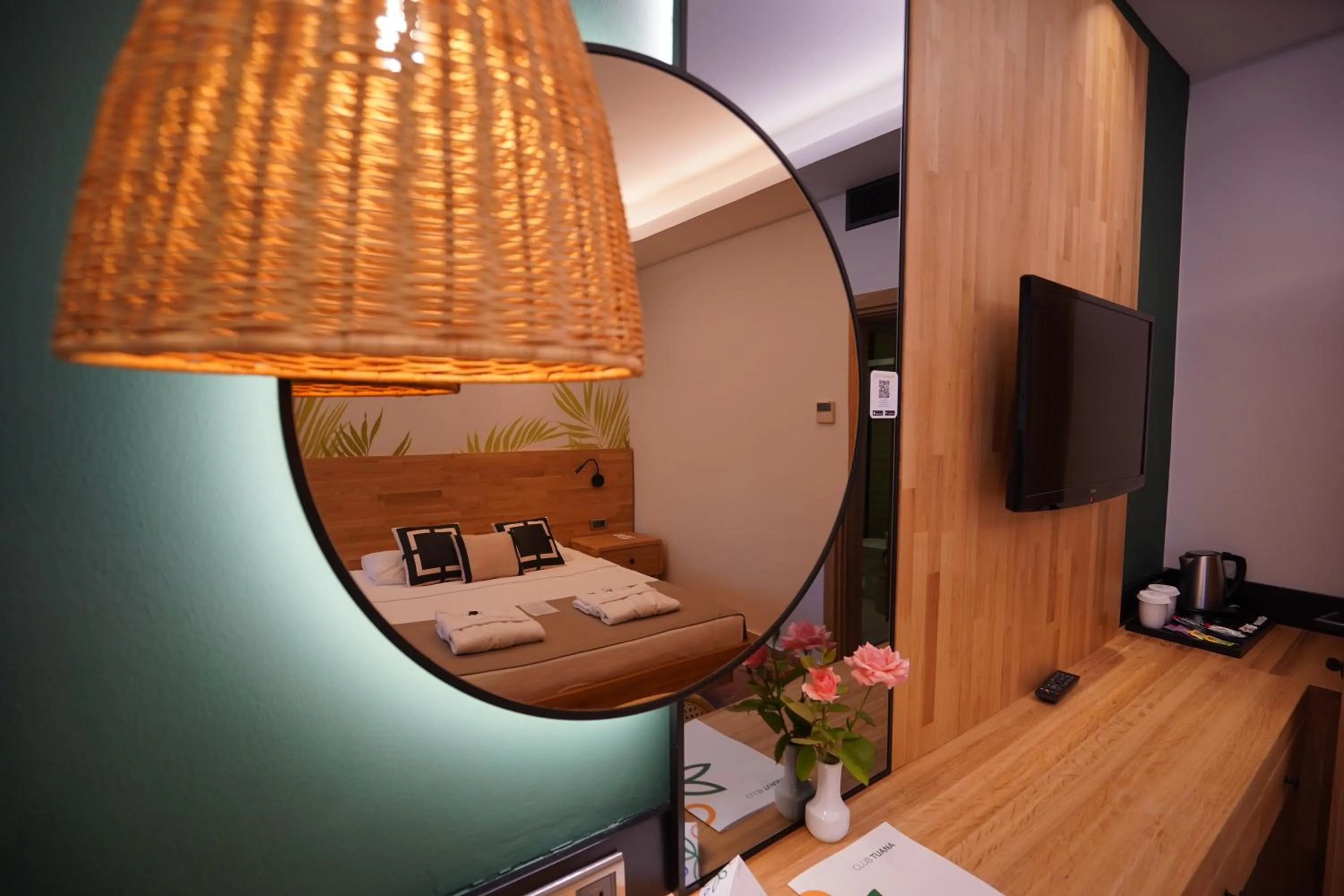 Bedroom, Bed in Club Tuana Fethiye - All Inclusive