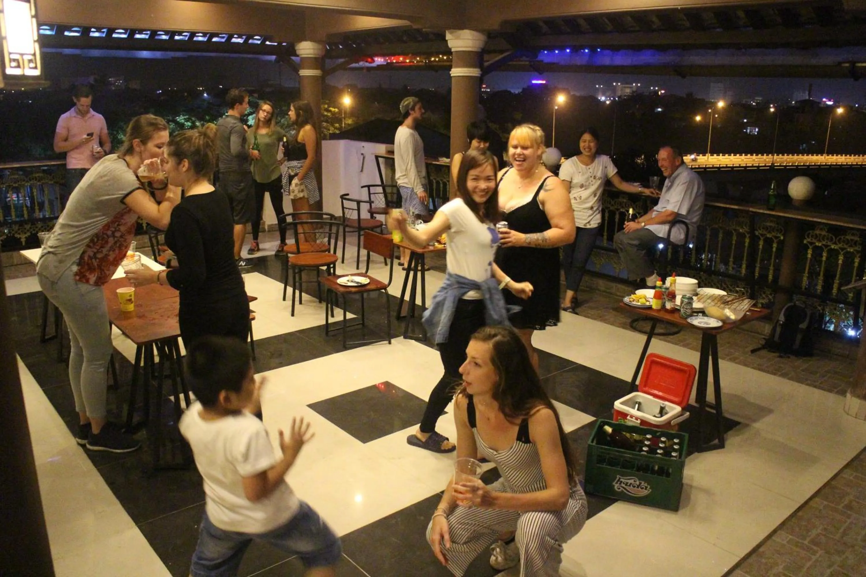 Evening entertainment in Nam Phương Riverside Villa
