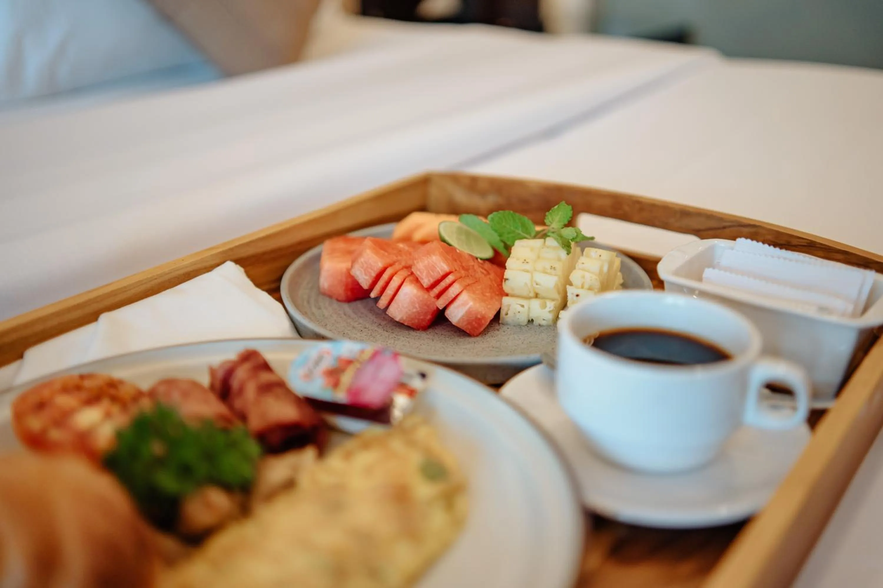 Bed in Villa Kayu Raja