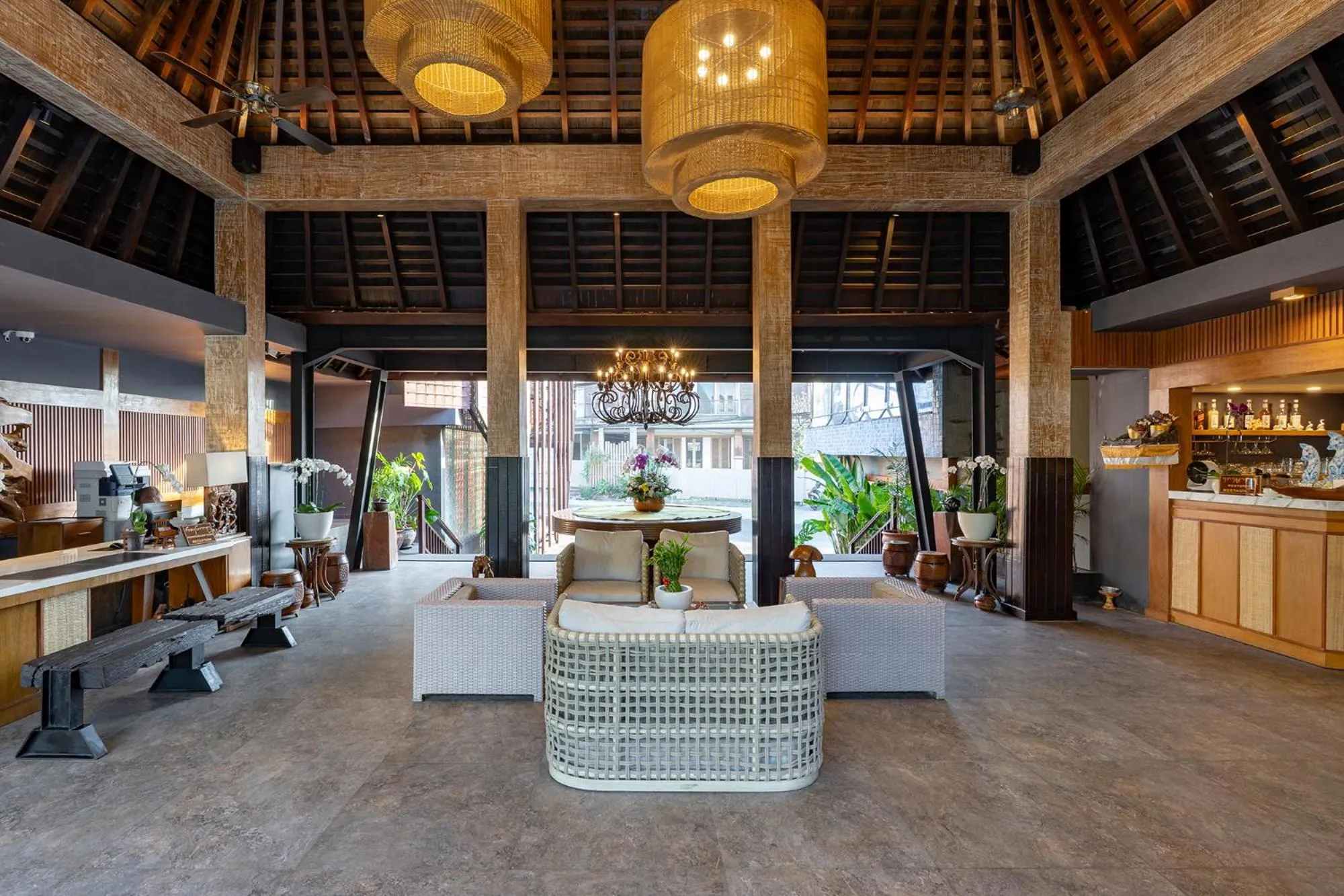 Lobby or reception in Villa Kayu Raja