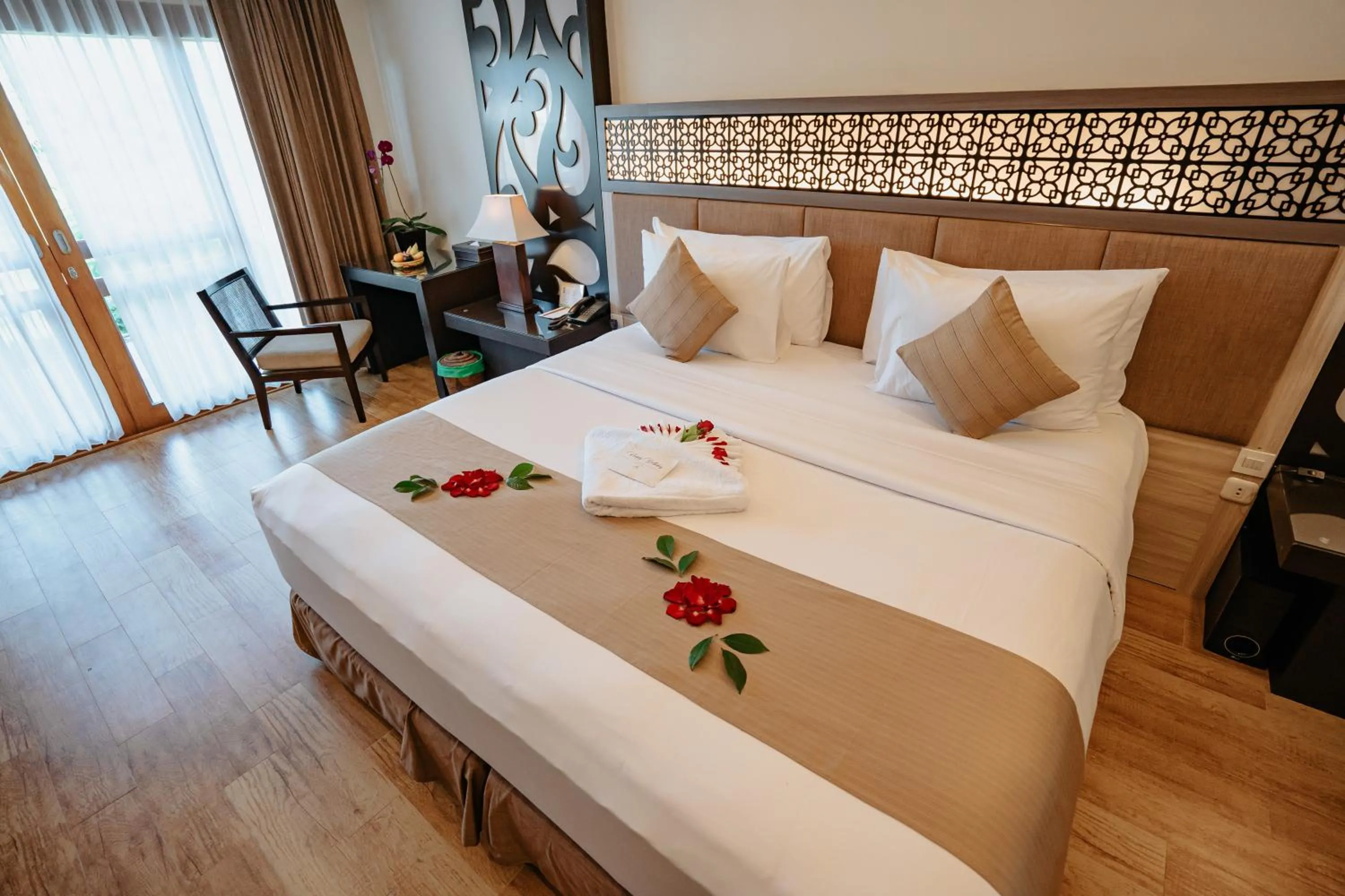 Bedroom, Bed in Villa Kayu Raja