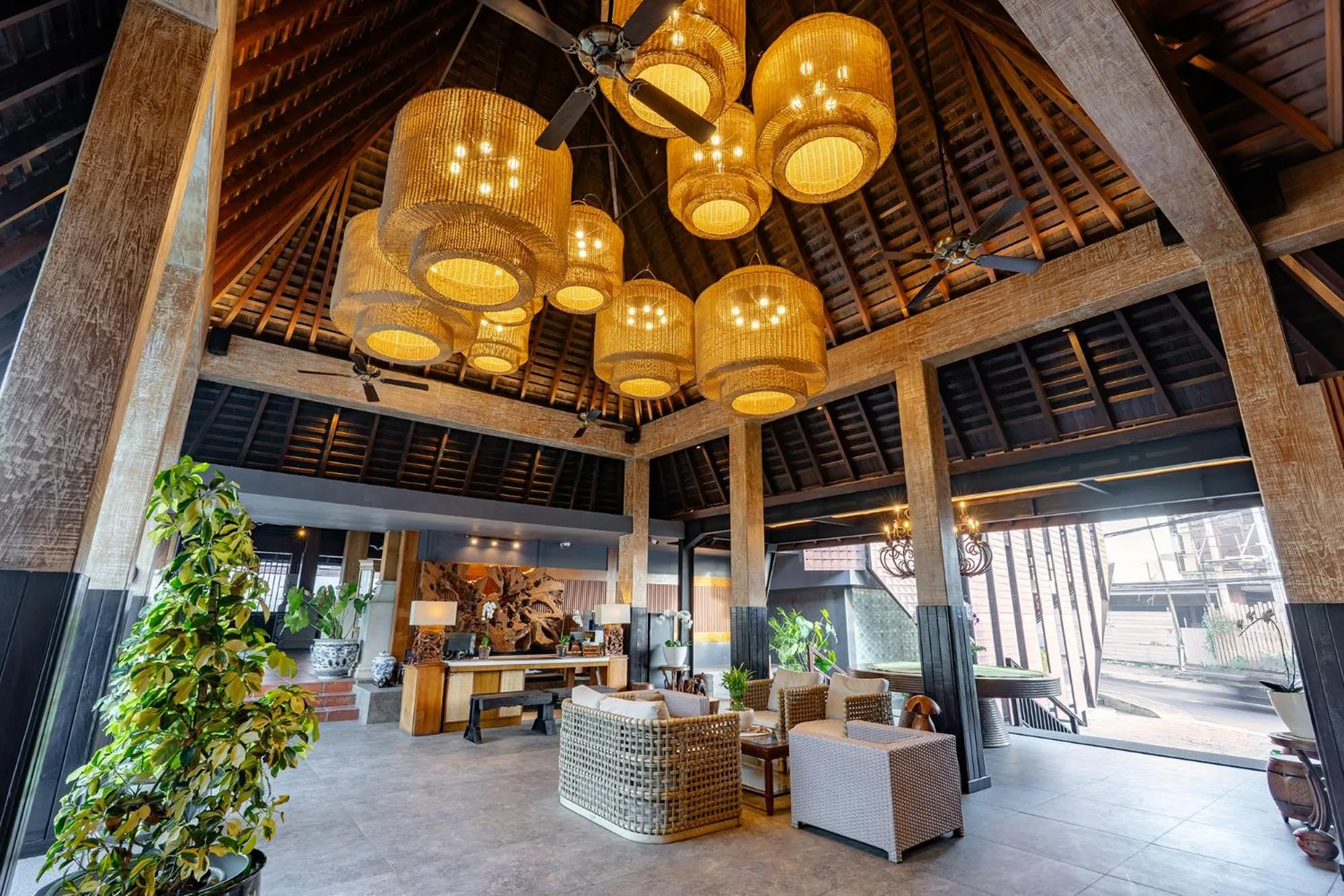 Lobby or reception in Villa Kayu Raja