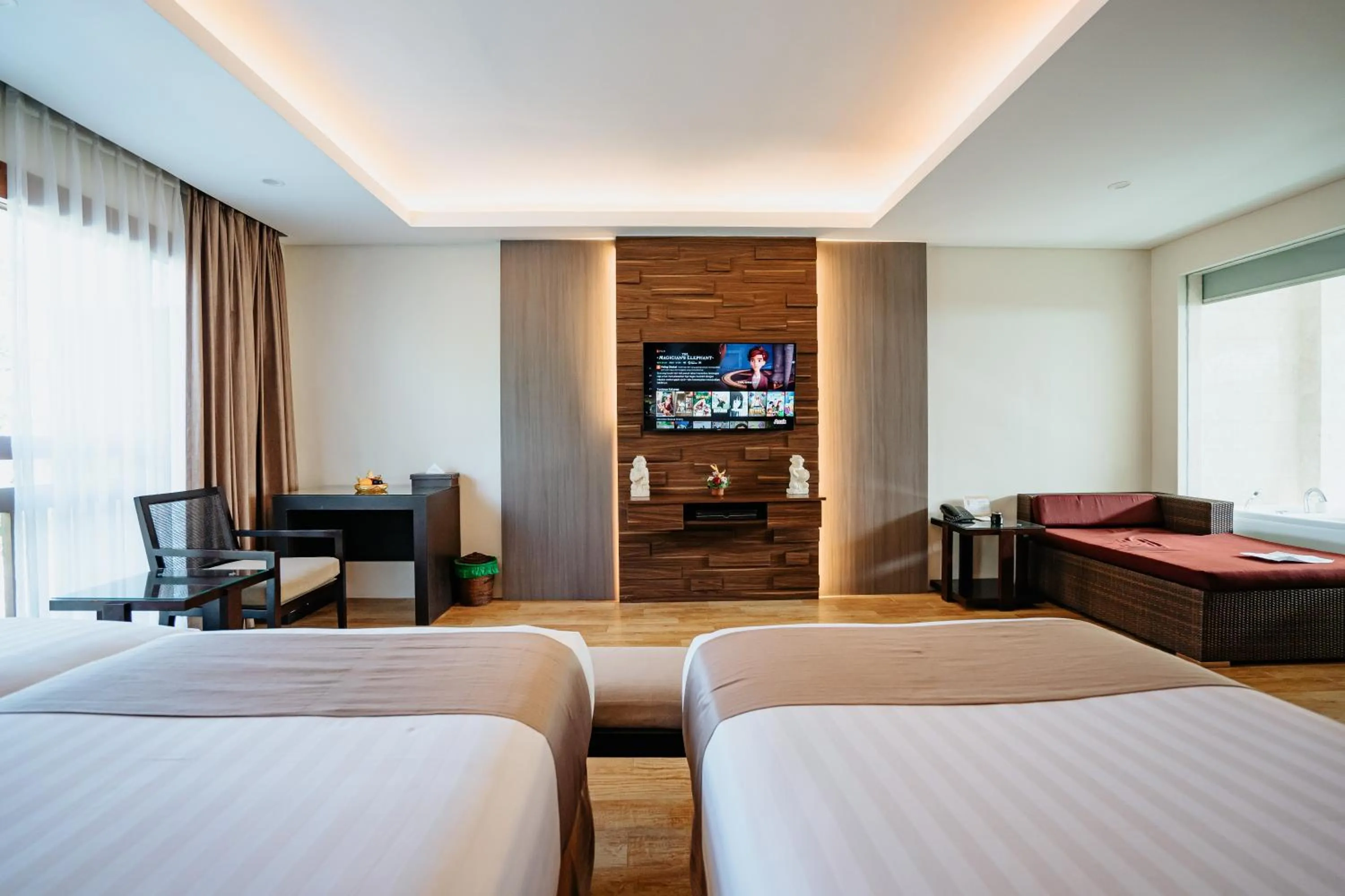 TV and multimedia, Bed in Villa Kayu Raja