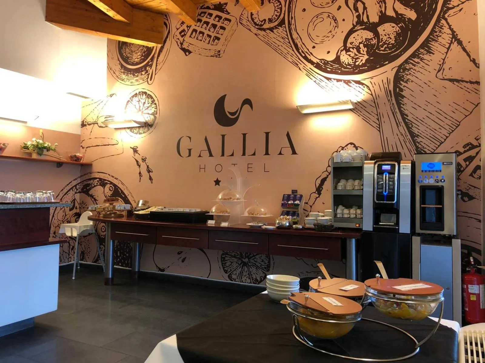 Buffet breakfast in Hotel Gallia