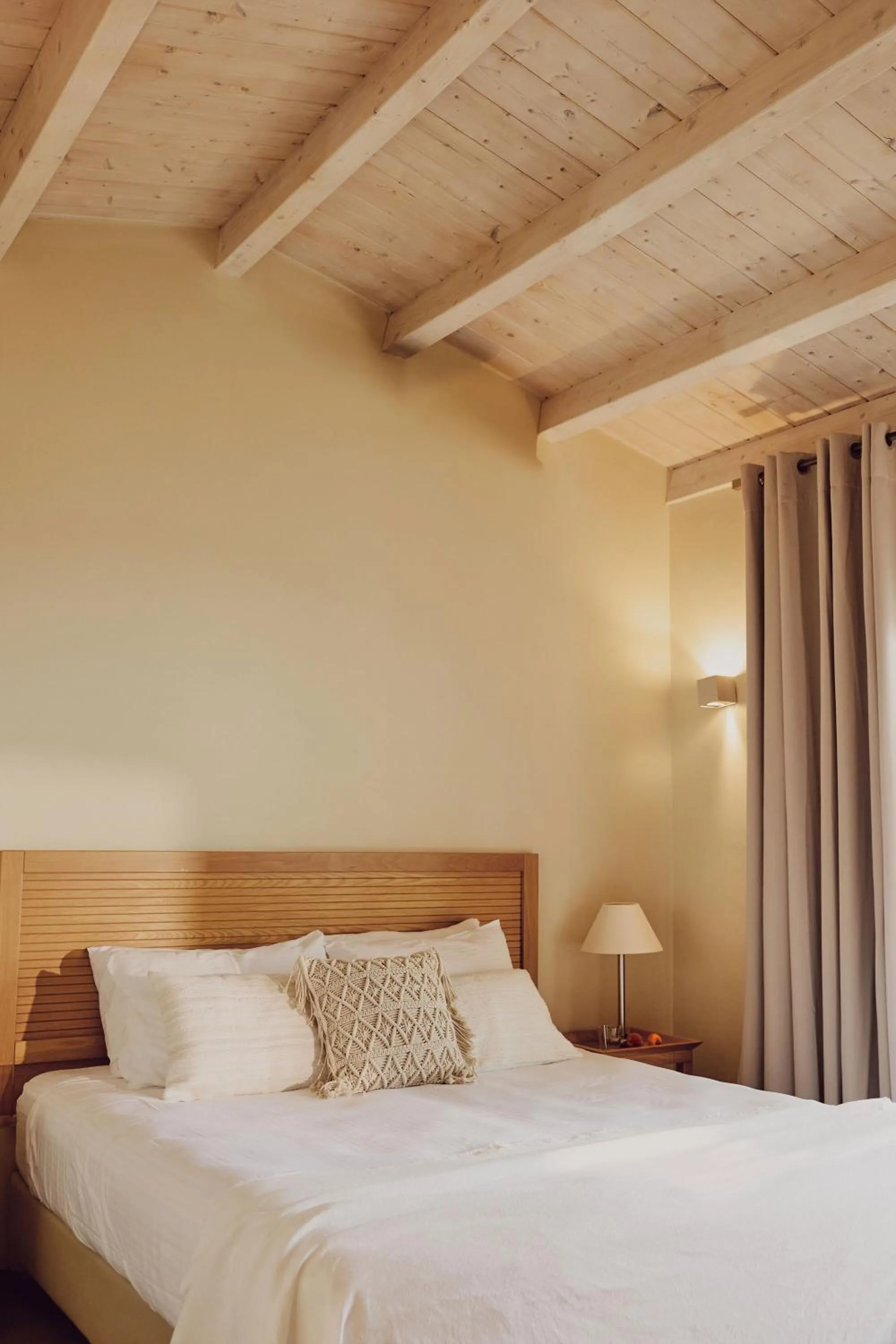 Bed in Agali Hotel Paxos