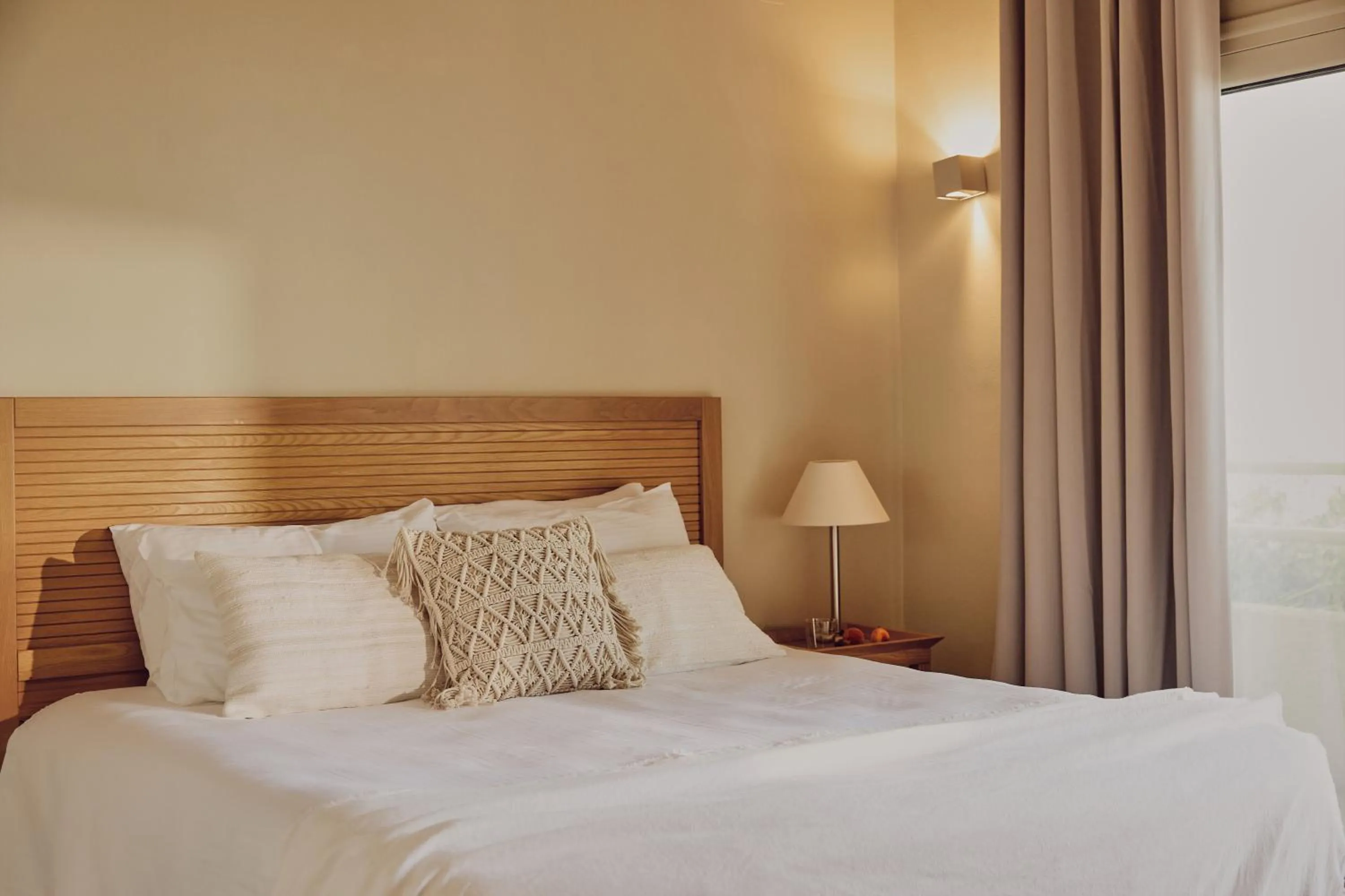 Bed in Agali Hotel Paxos