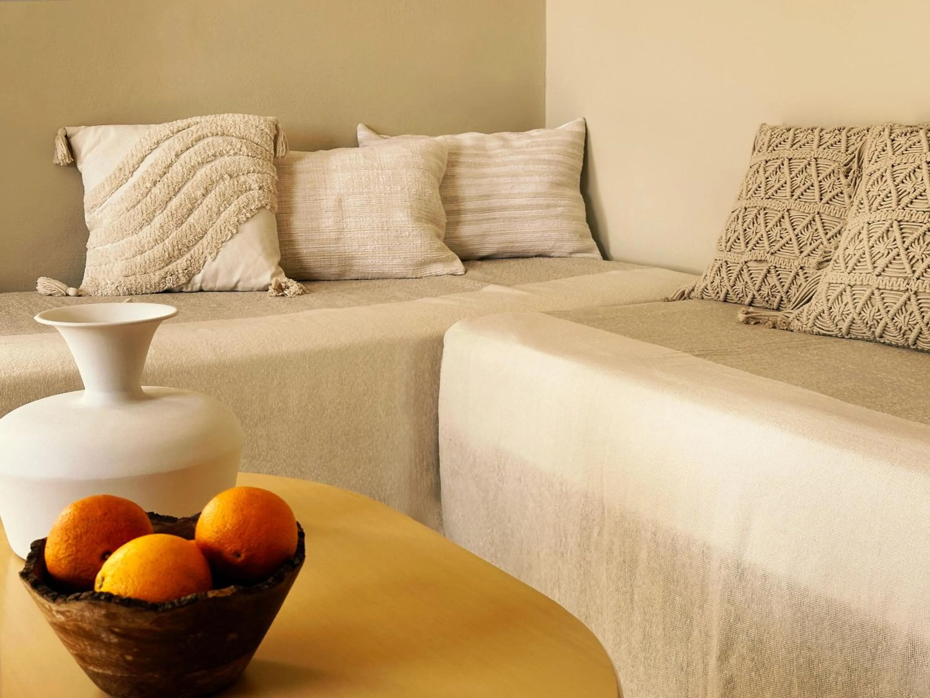 Seating area, Bed in Agali Hotel Paxos