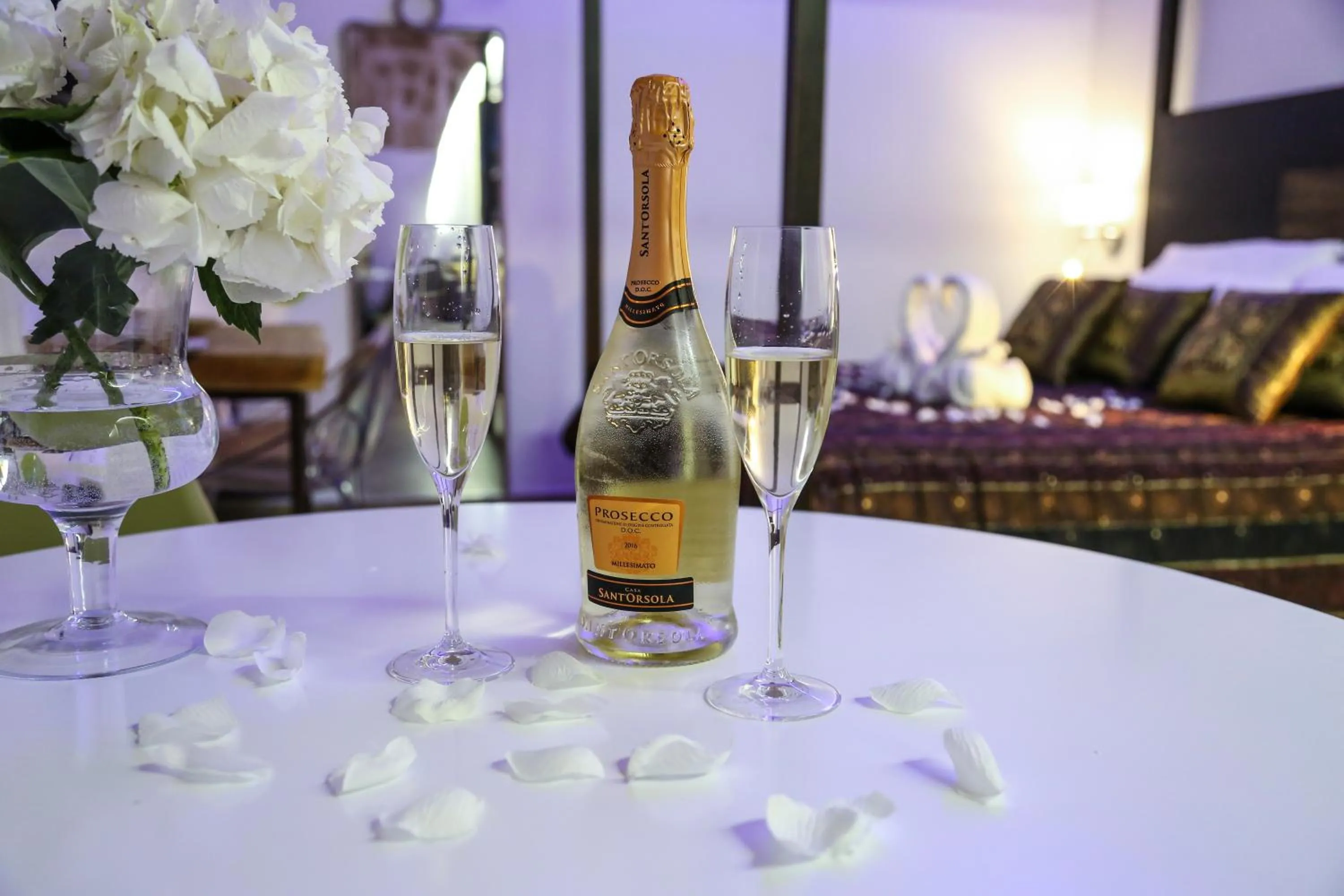 Living room in The Bridge Suites