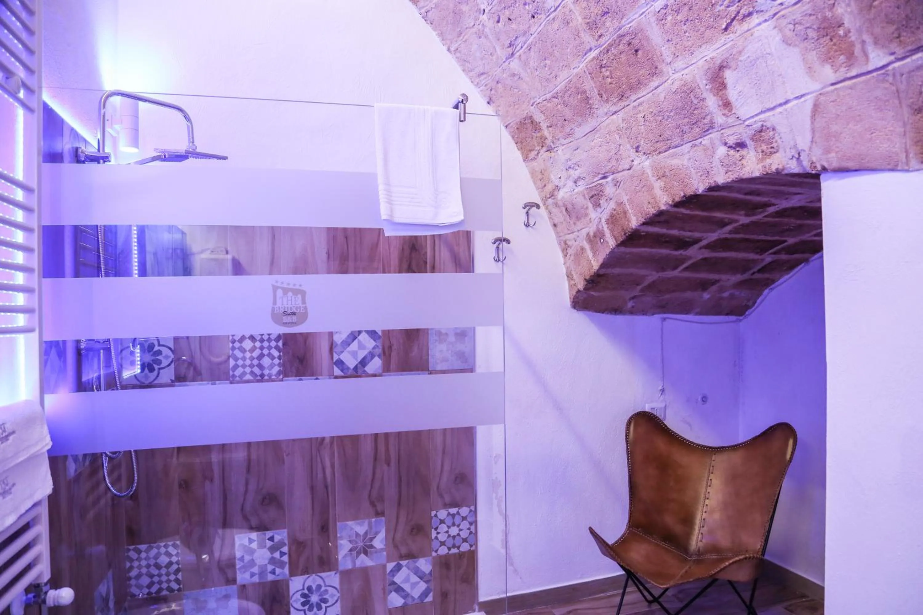 Shower in The Bridge Suites