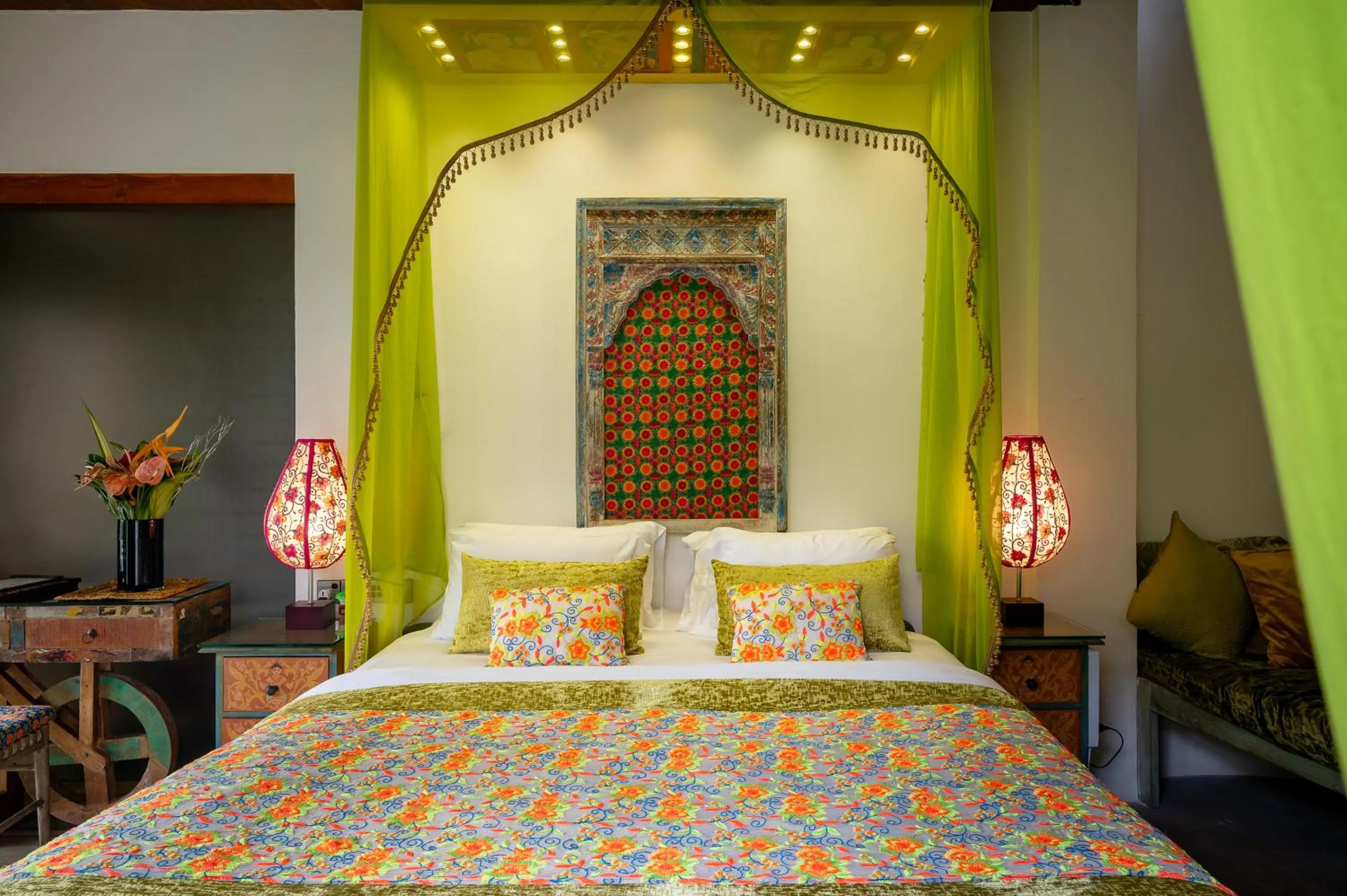 Bed in Aathma Colombo House