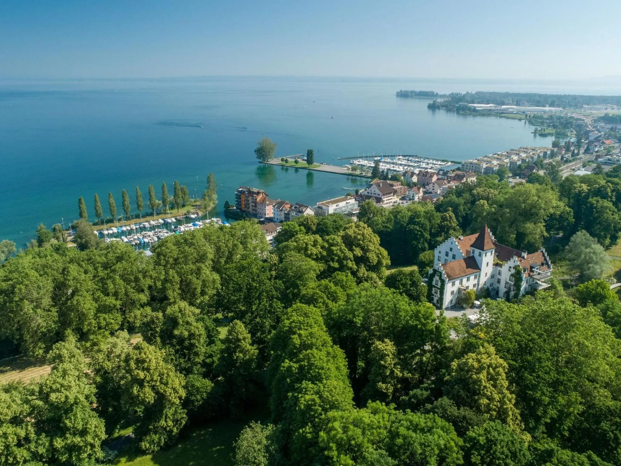 Bird's eye view in Schloss Wartegg