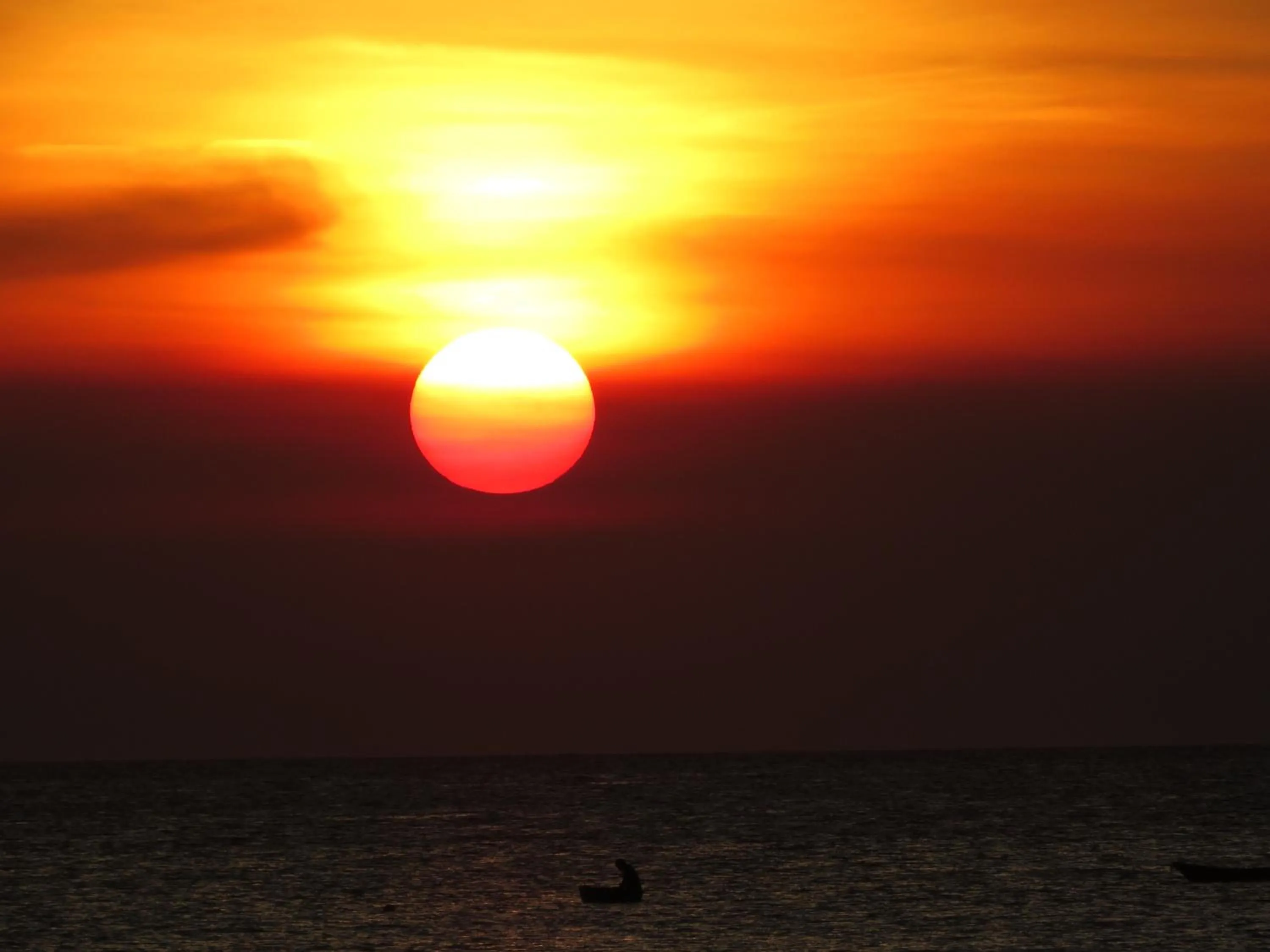 Sunset in Kivulini Lodge and Restaurant