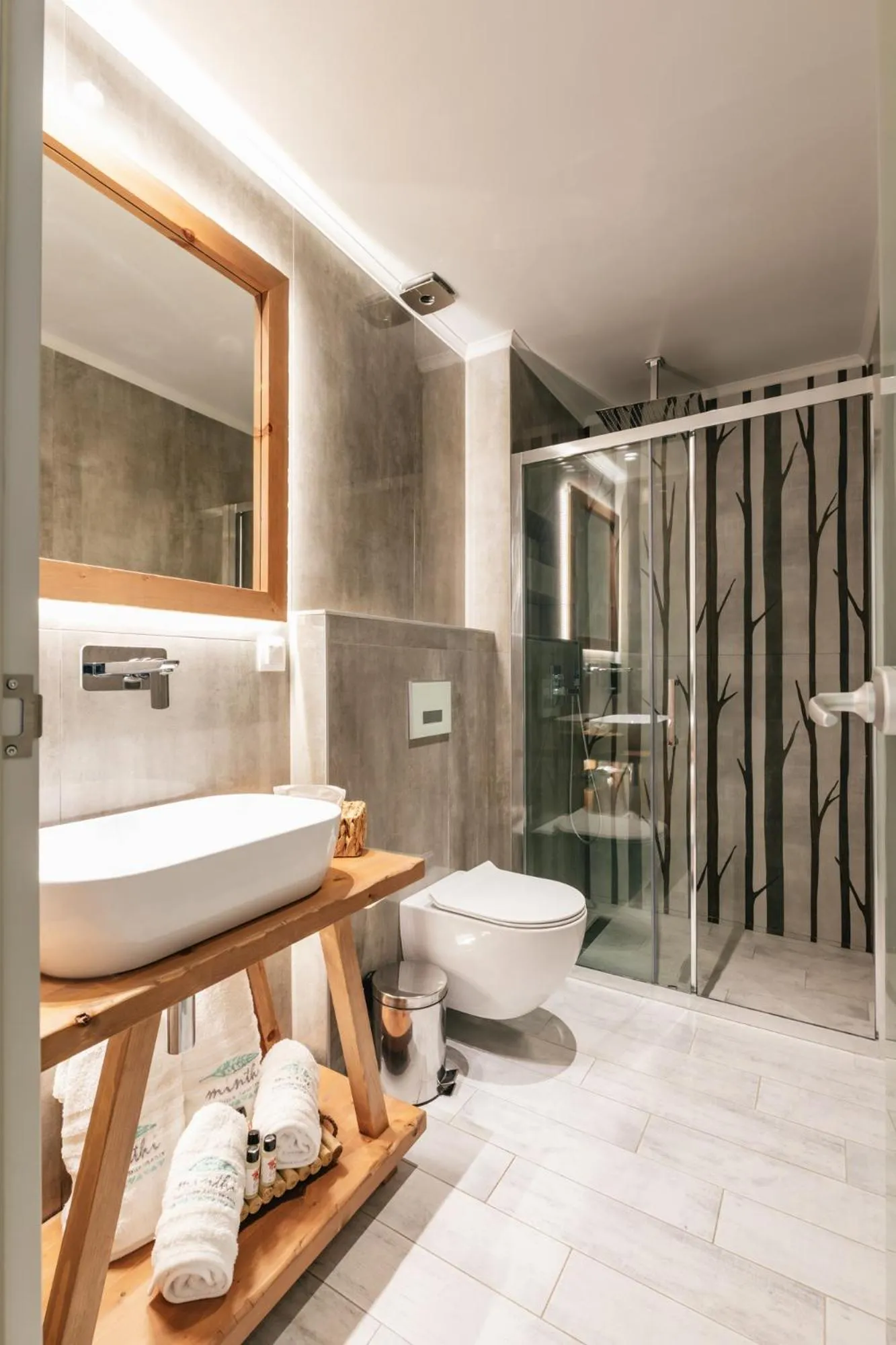 Shower in Minthi Boutique Apartments