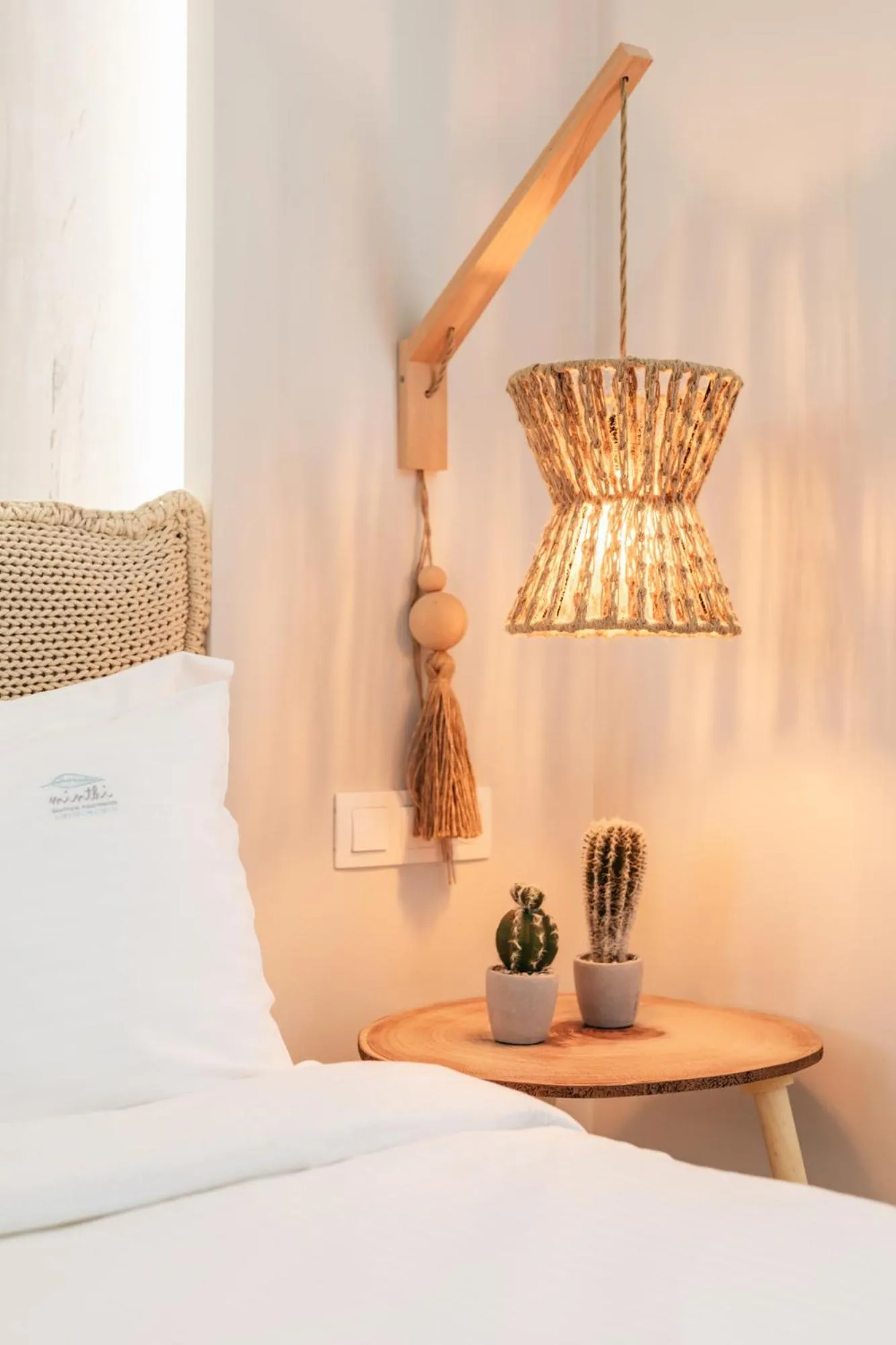 Bed in Minthi Boutique Apartments