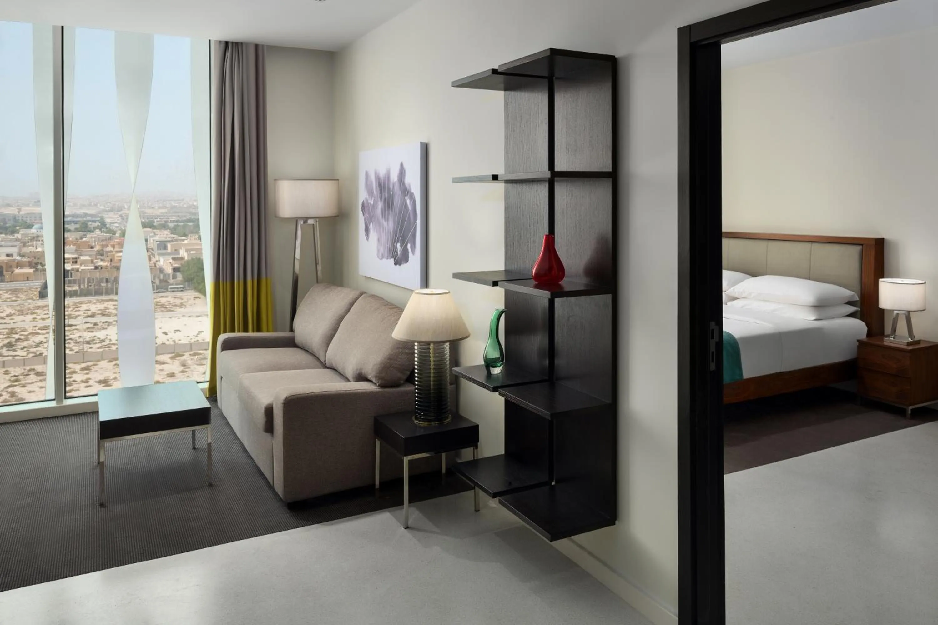 Photo of the whole room, Bed in Staybridge Suites Al Khobar by IHG