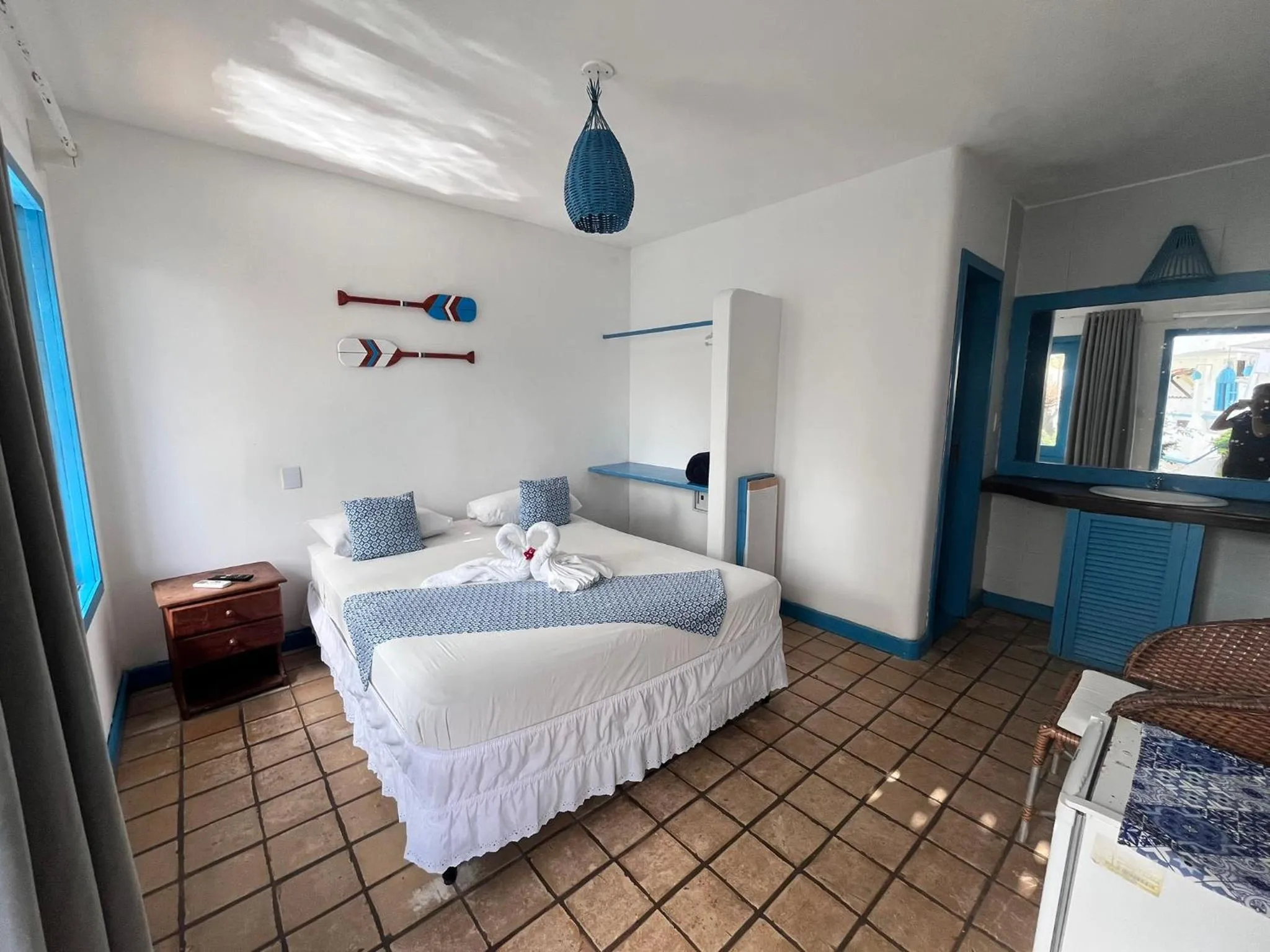 Bed in Pousada Mediterrânea