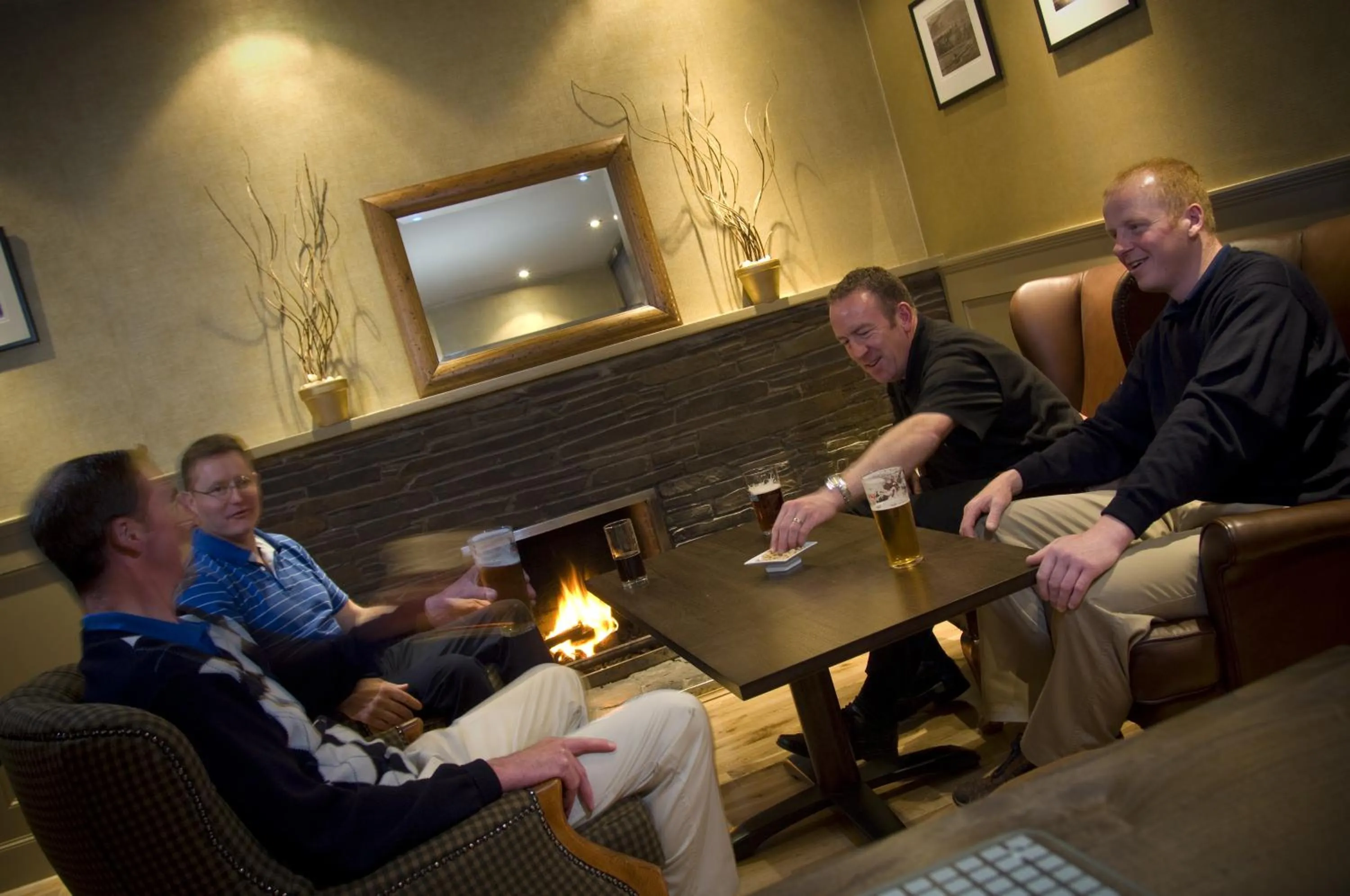 group of guests in The Tontine Hotel