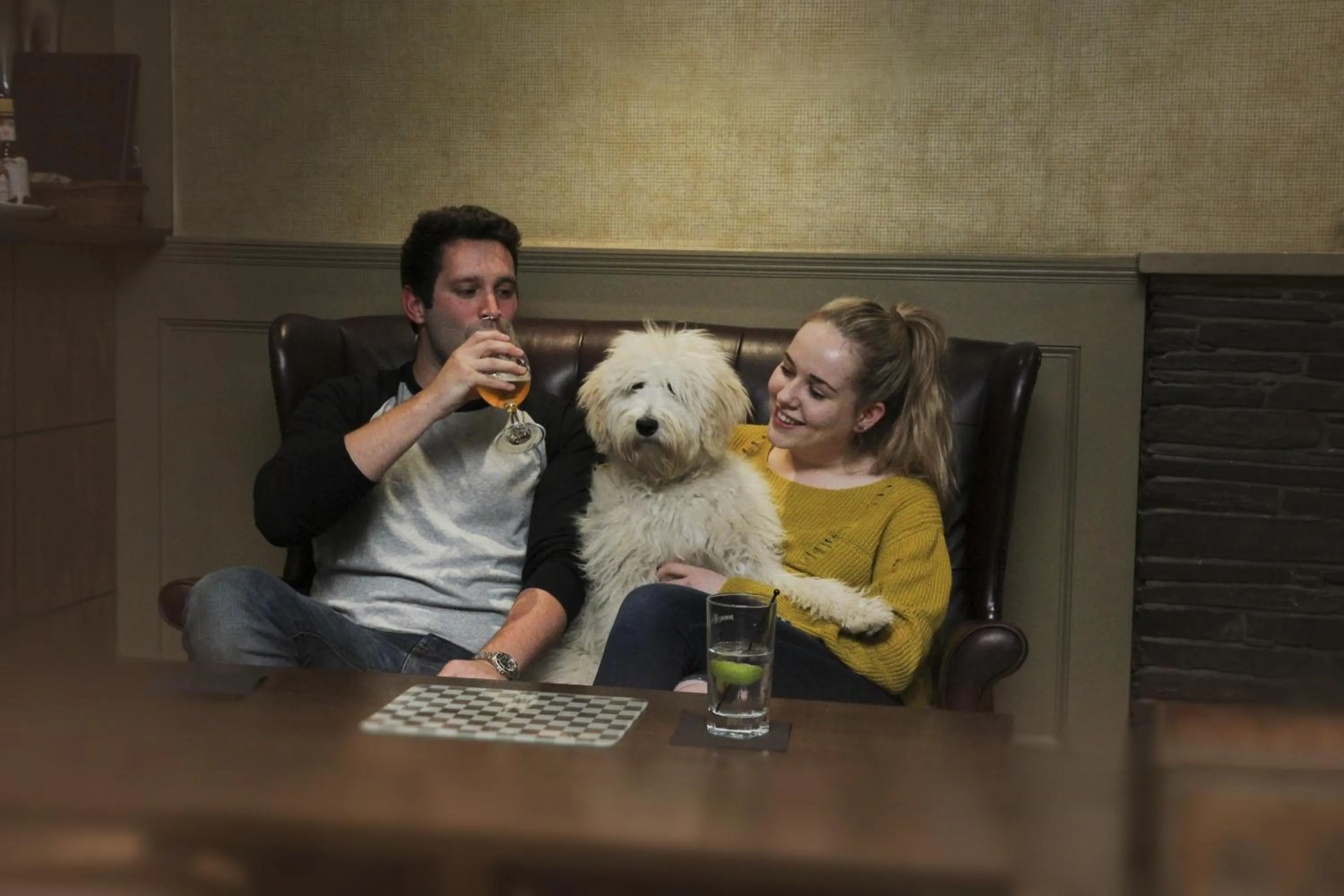 group of guests in The Tontine Hotel