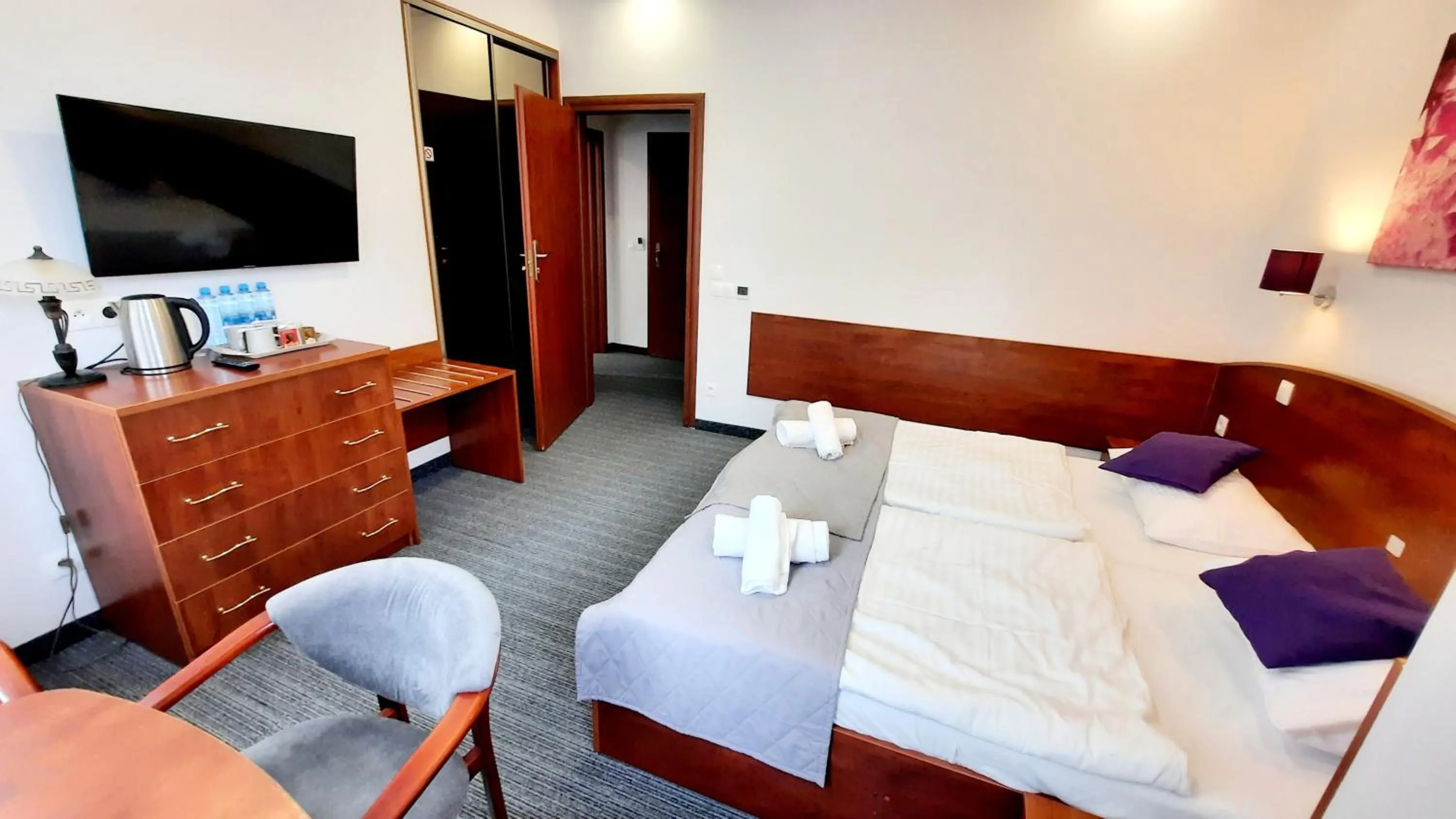 Bed in Malachit Karpacz SPA Hotel