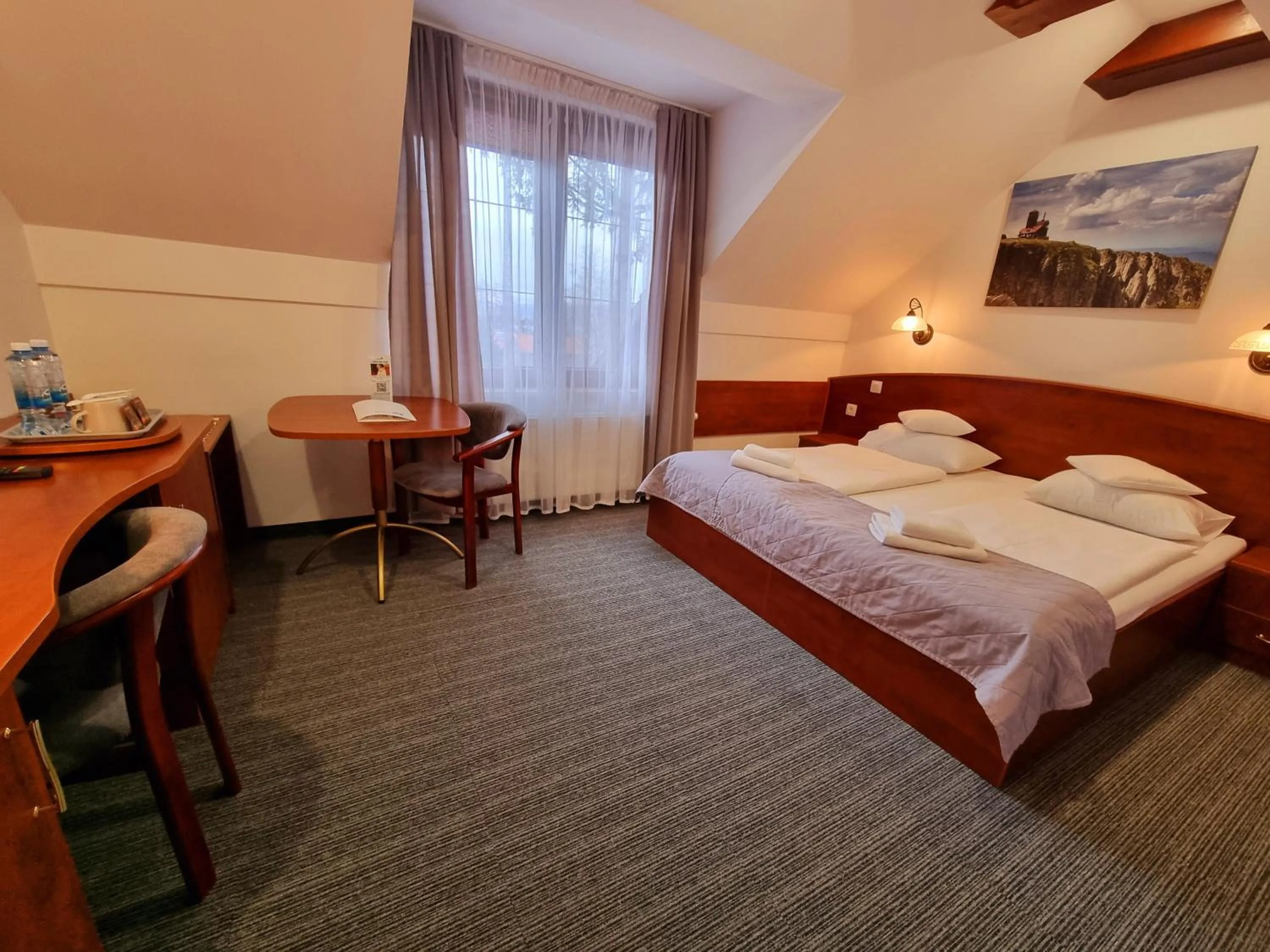 Bed in Malachit Karpacz SPA Hotel