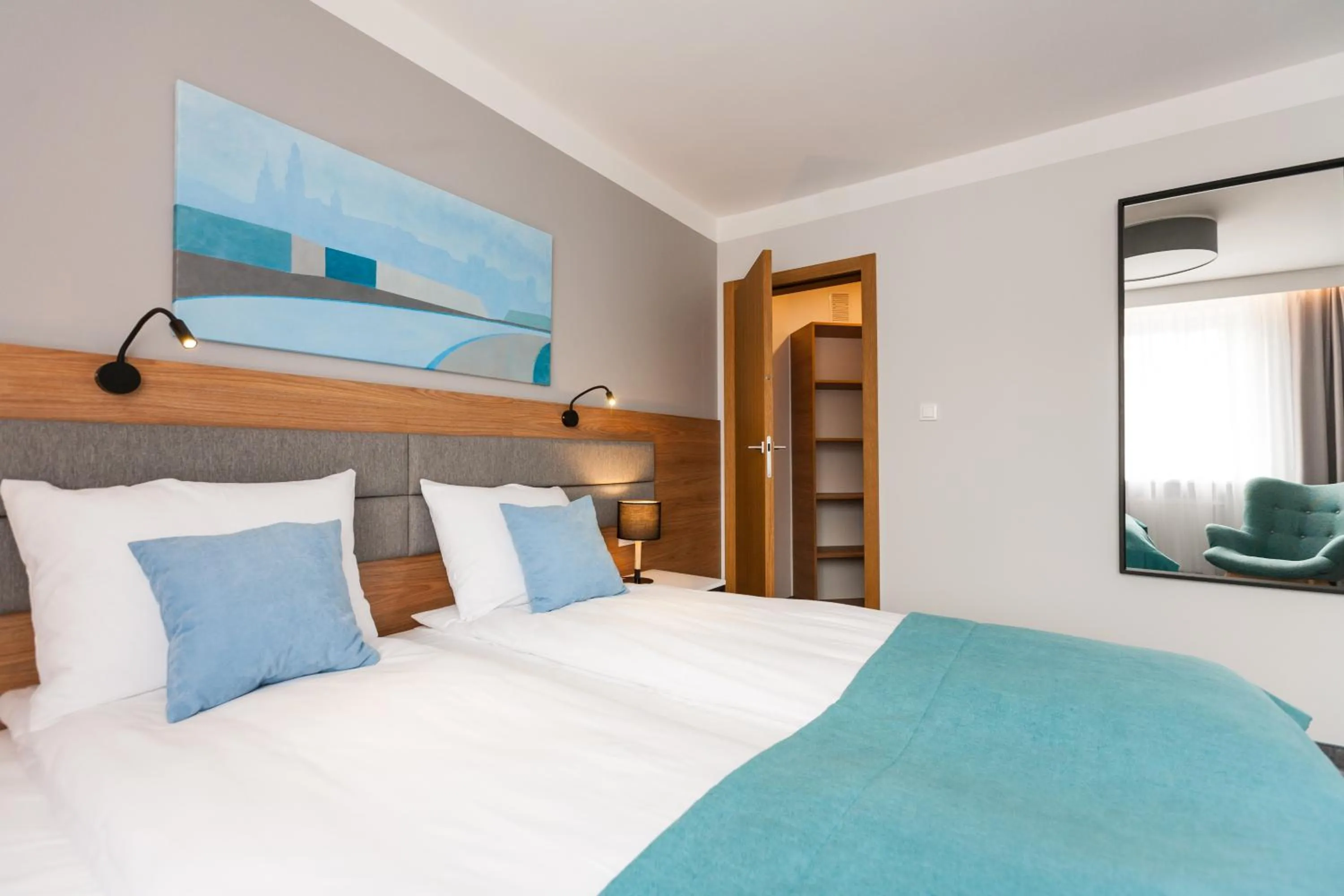 Bed in K4 APARTHOTEL KRAKÓW