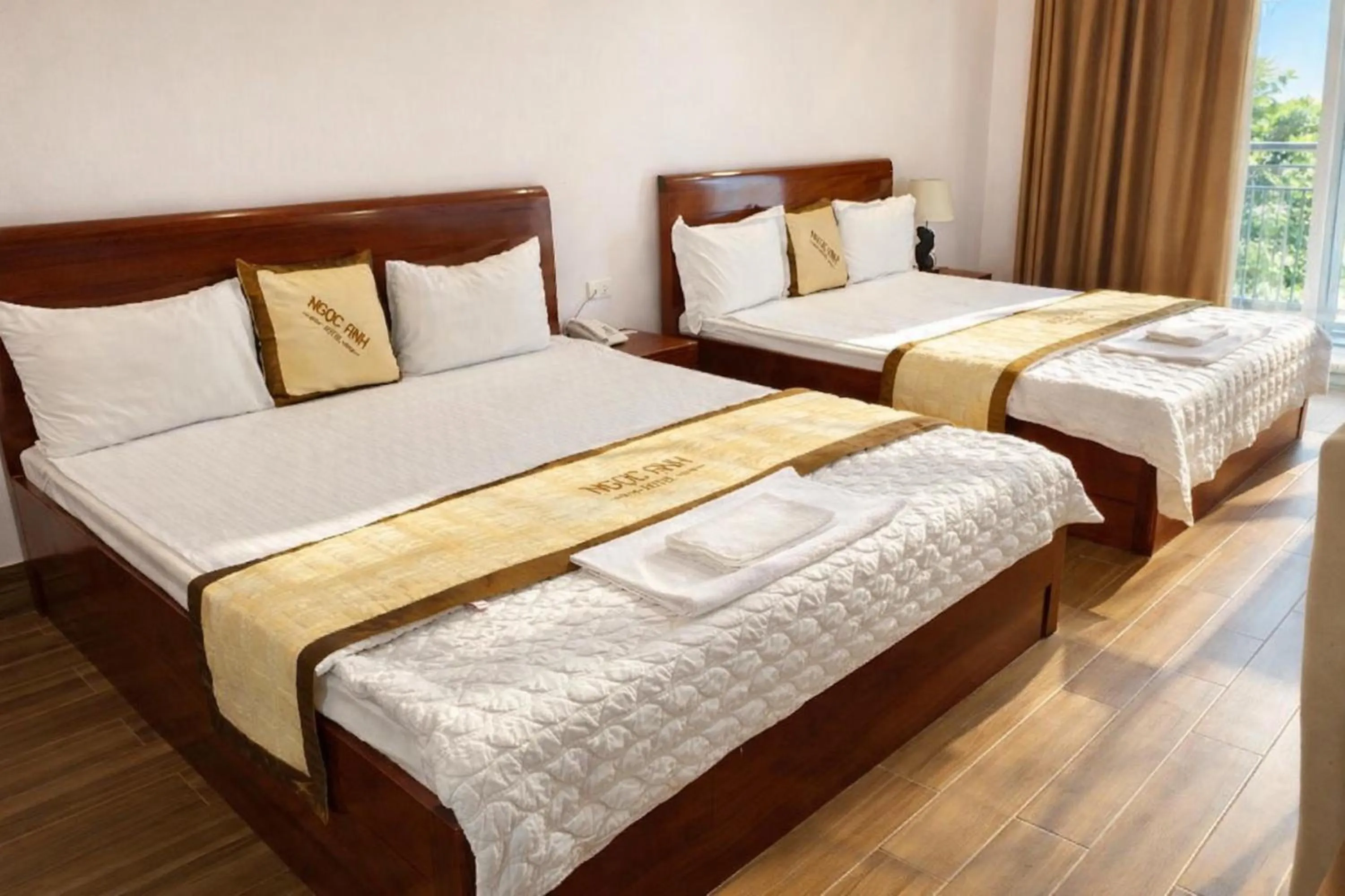 Bed in Hotel Ngoc Anh - Van Don