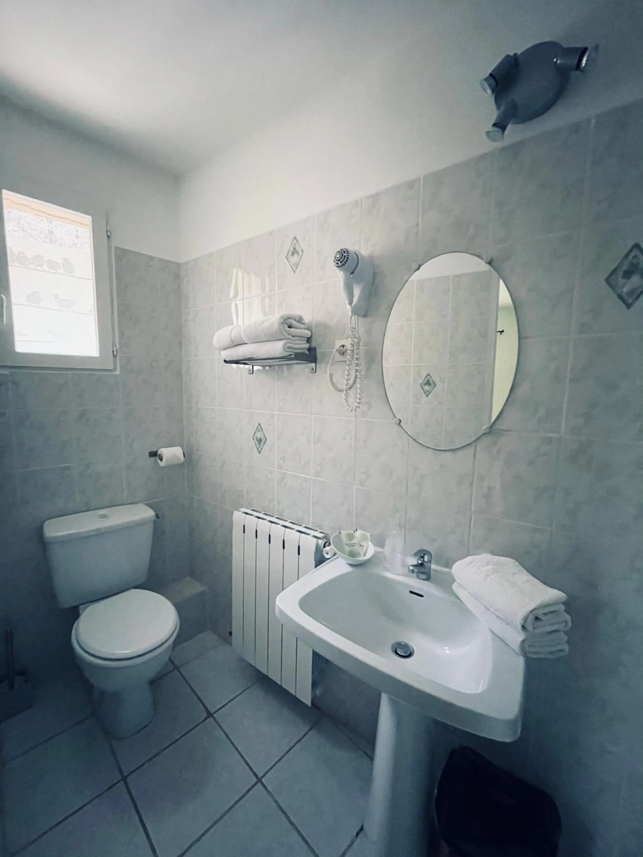 Bathroom in Hôtel Le Moulin D'Olt