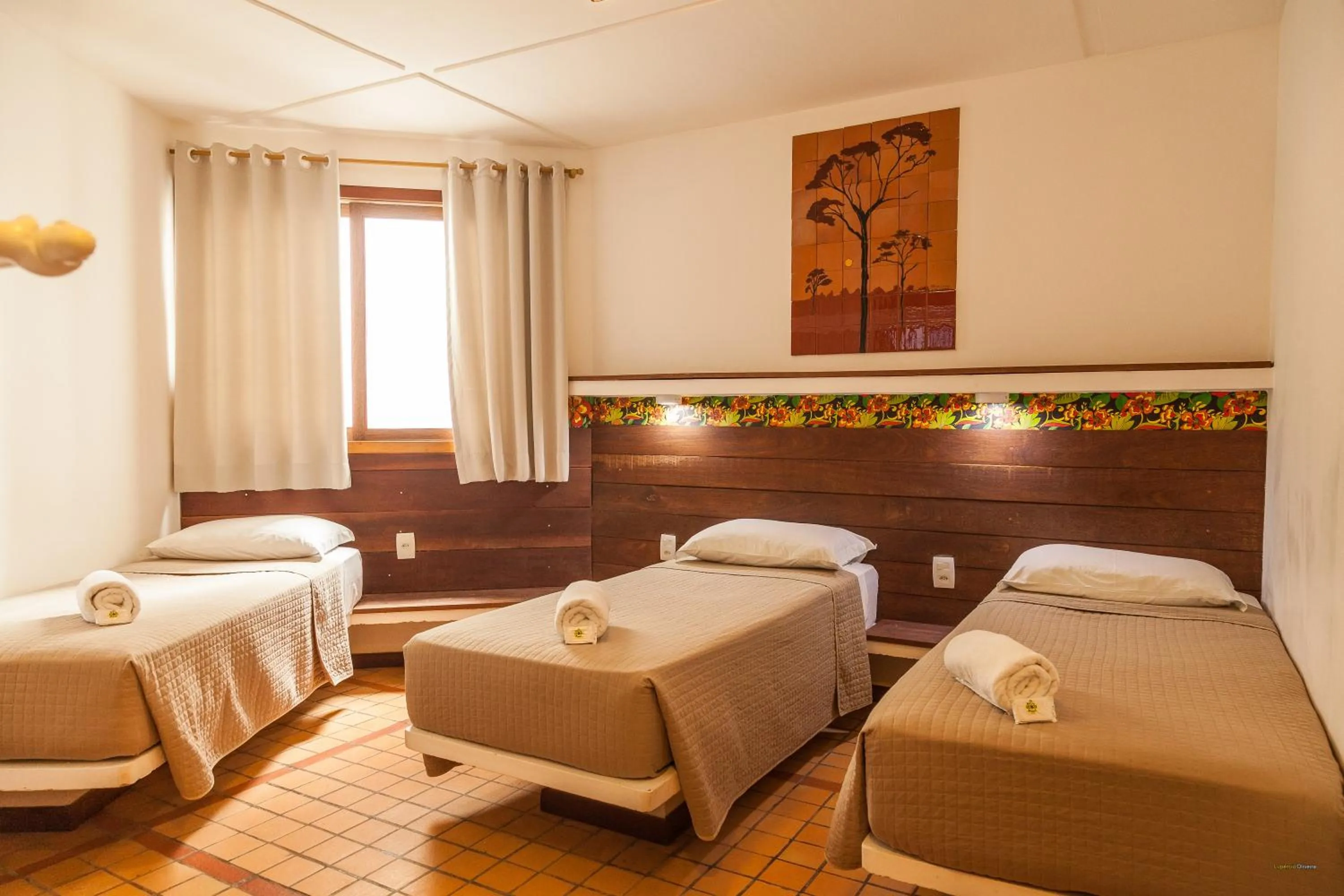 Bed in Pousada Bahia Brasil