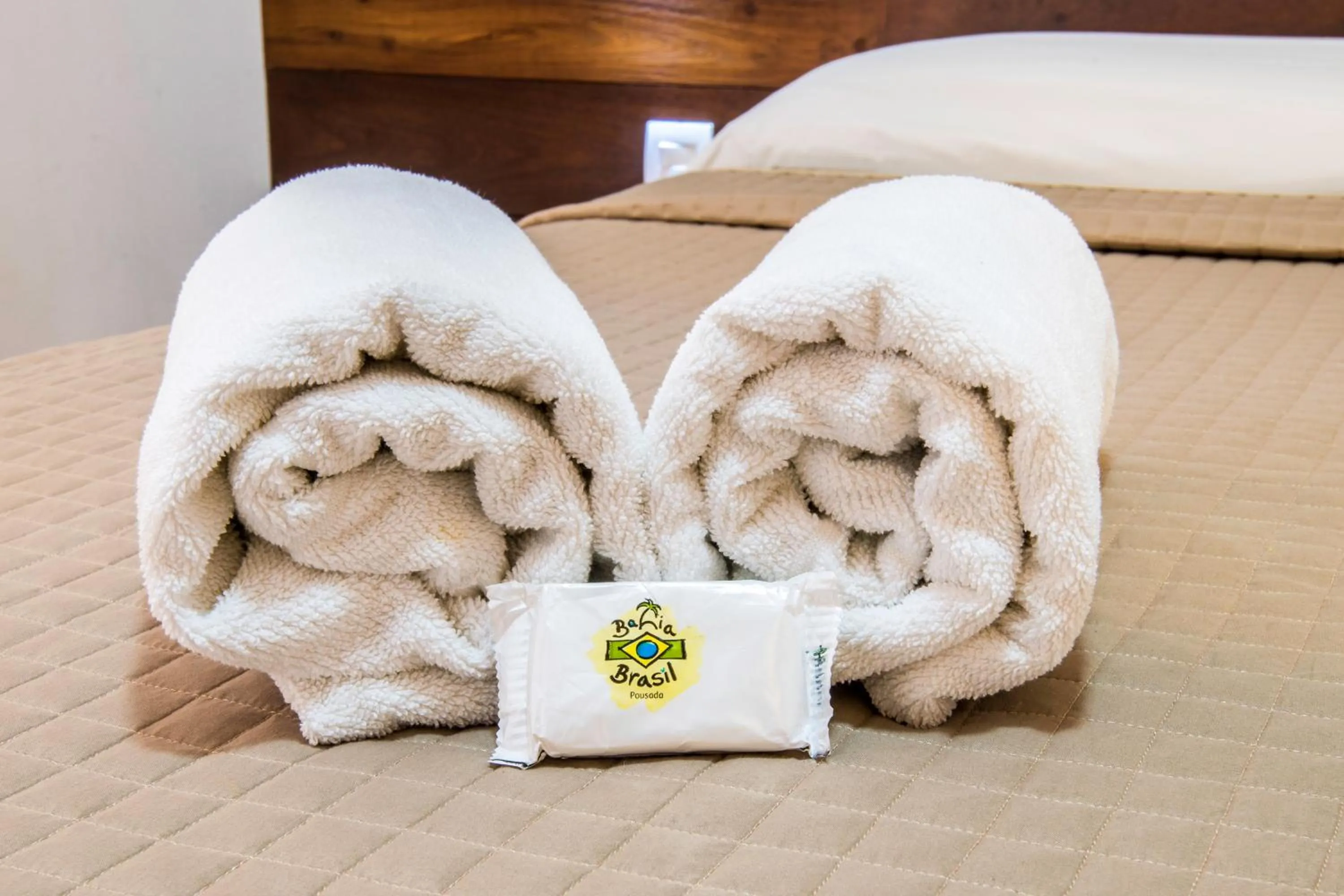 Decorative detail, Bed in Pousada Bahia Brasil