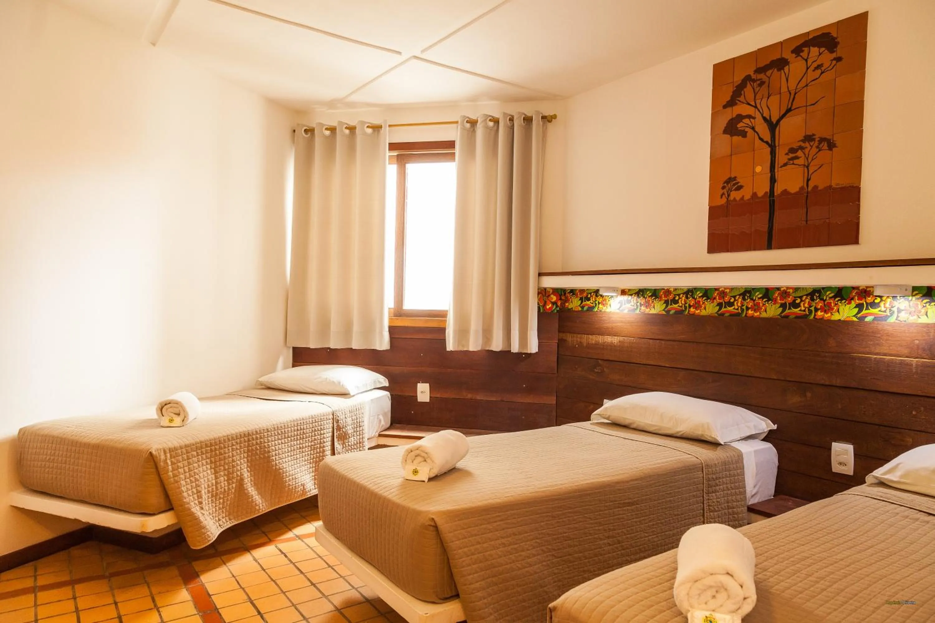 Bed in Pousada Bahia Brasil