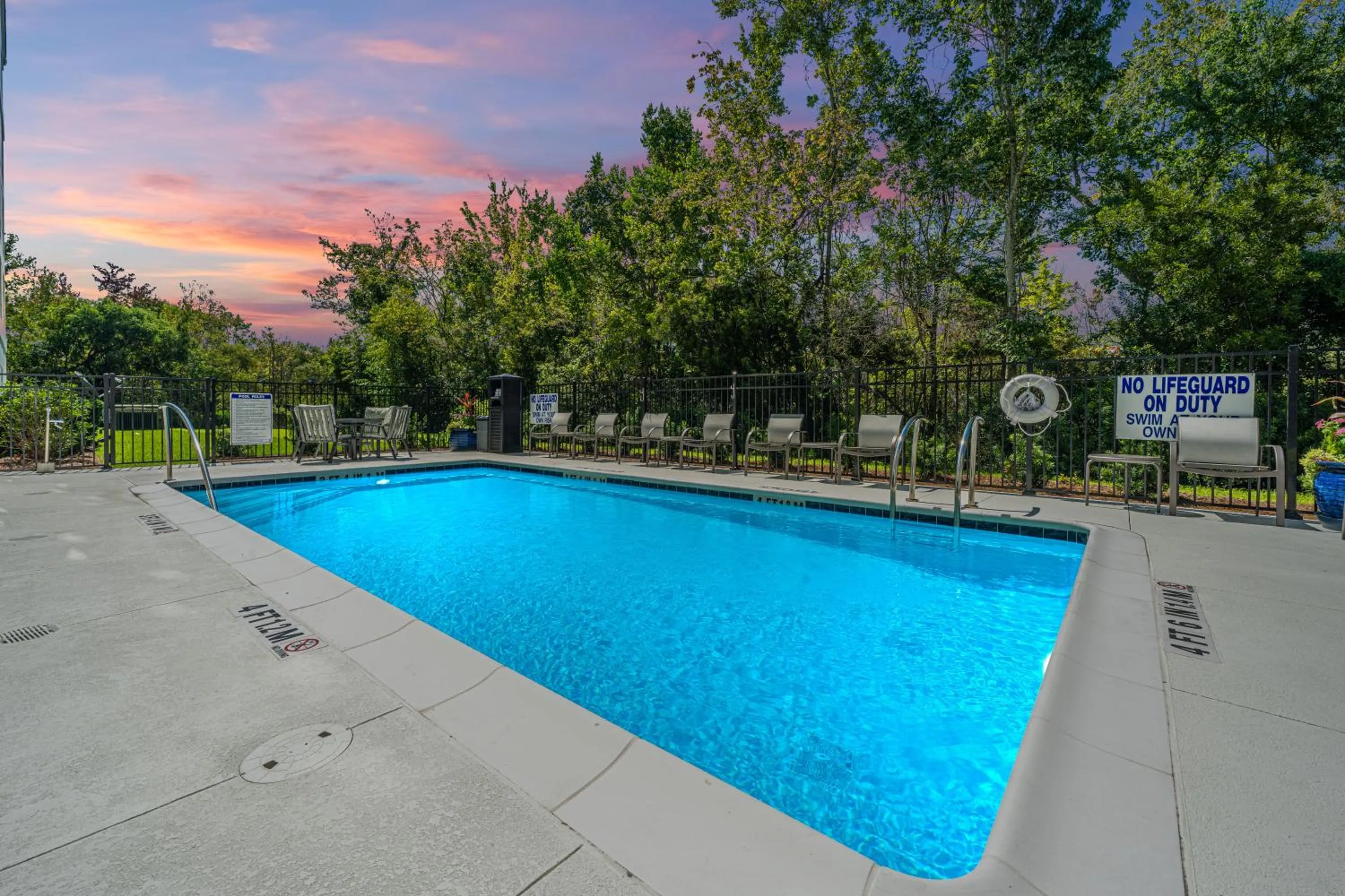 Pool view in Hilton Garden Inn Charleston Airport