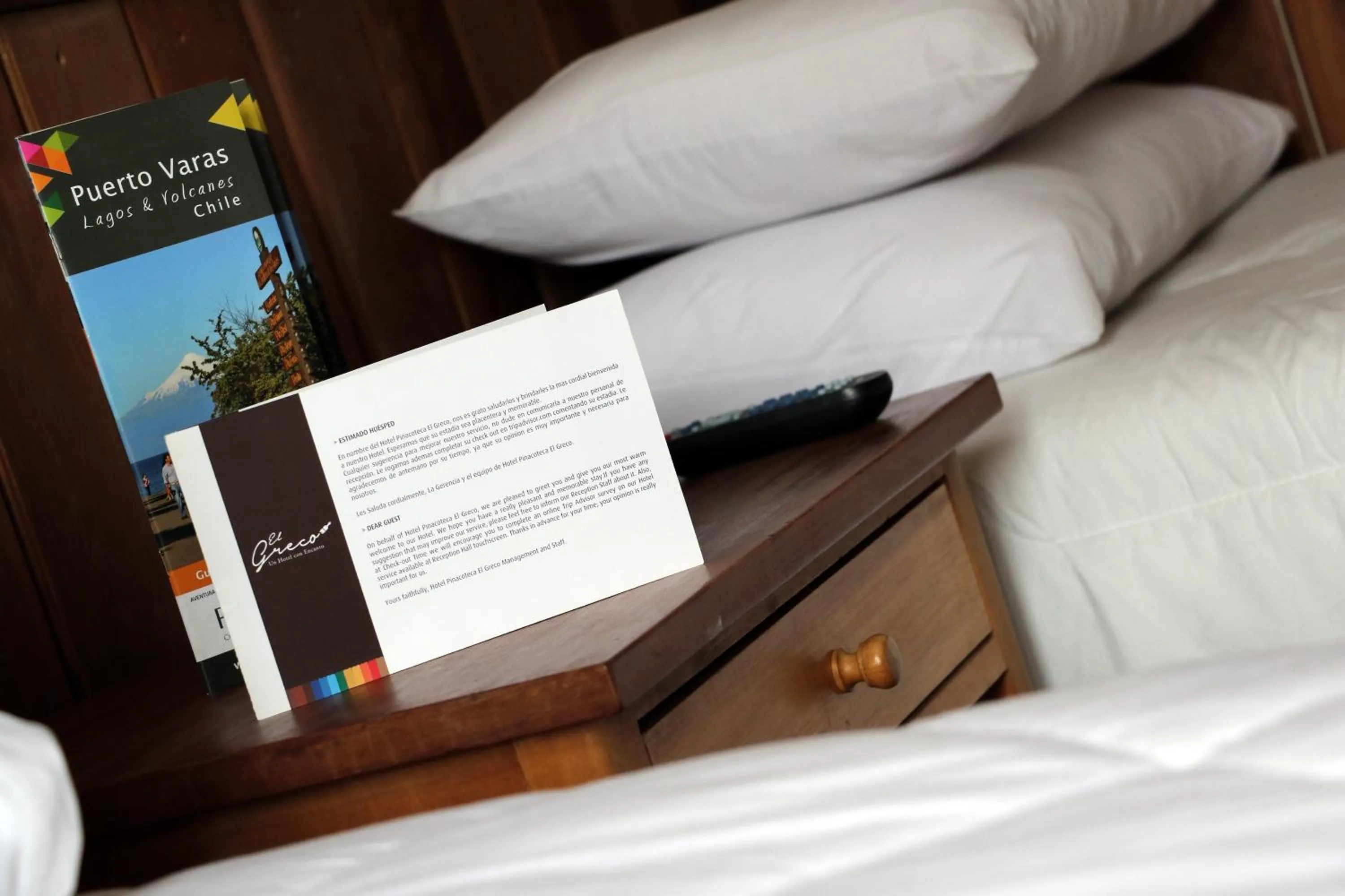 Bed in Hotel Museo El Greco Puerto Varas