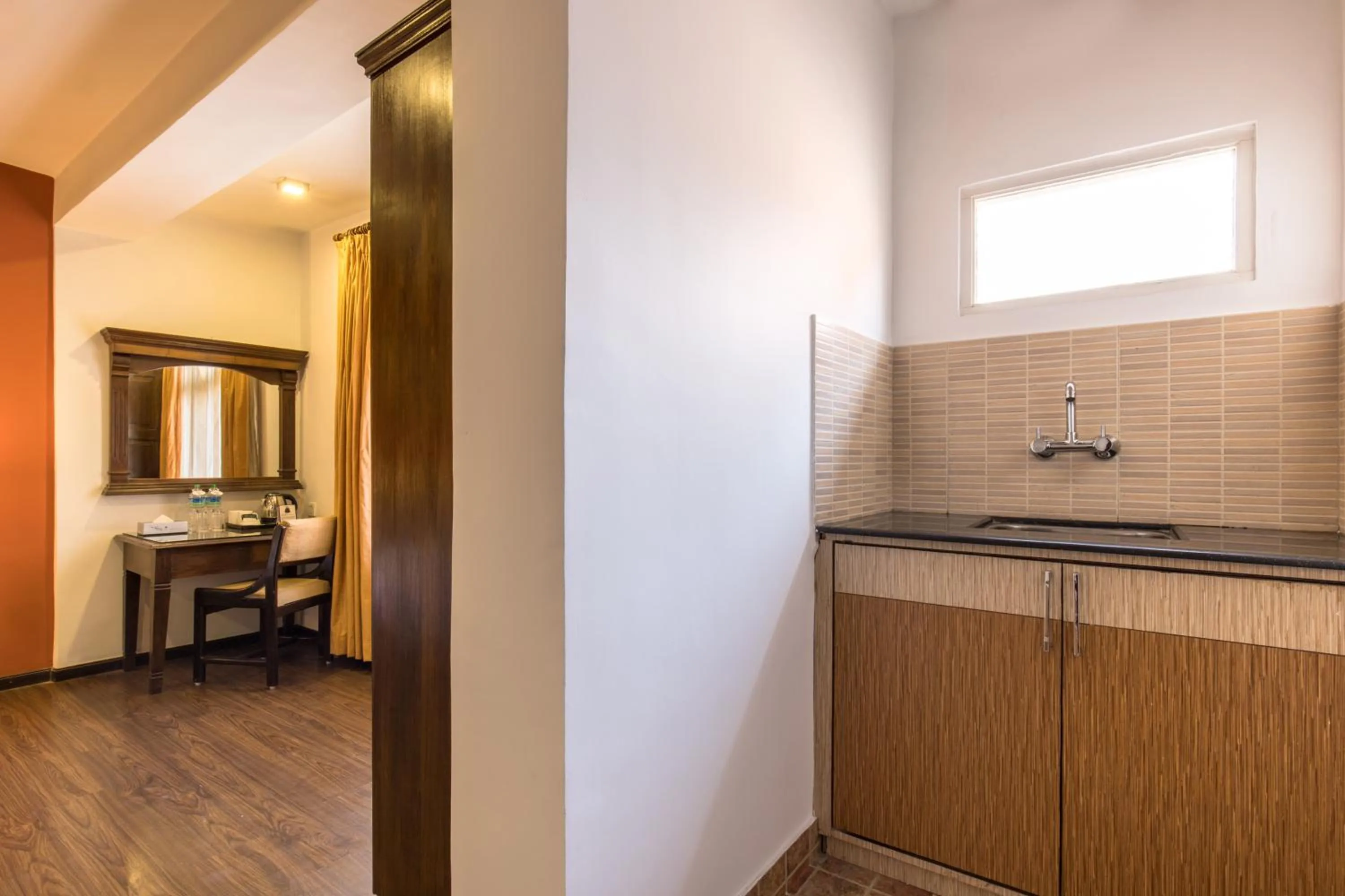 Kitchen or kitchenette in Hotel Moonlight