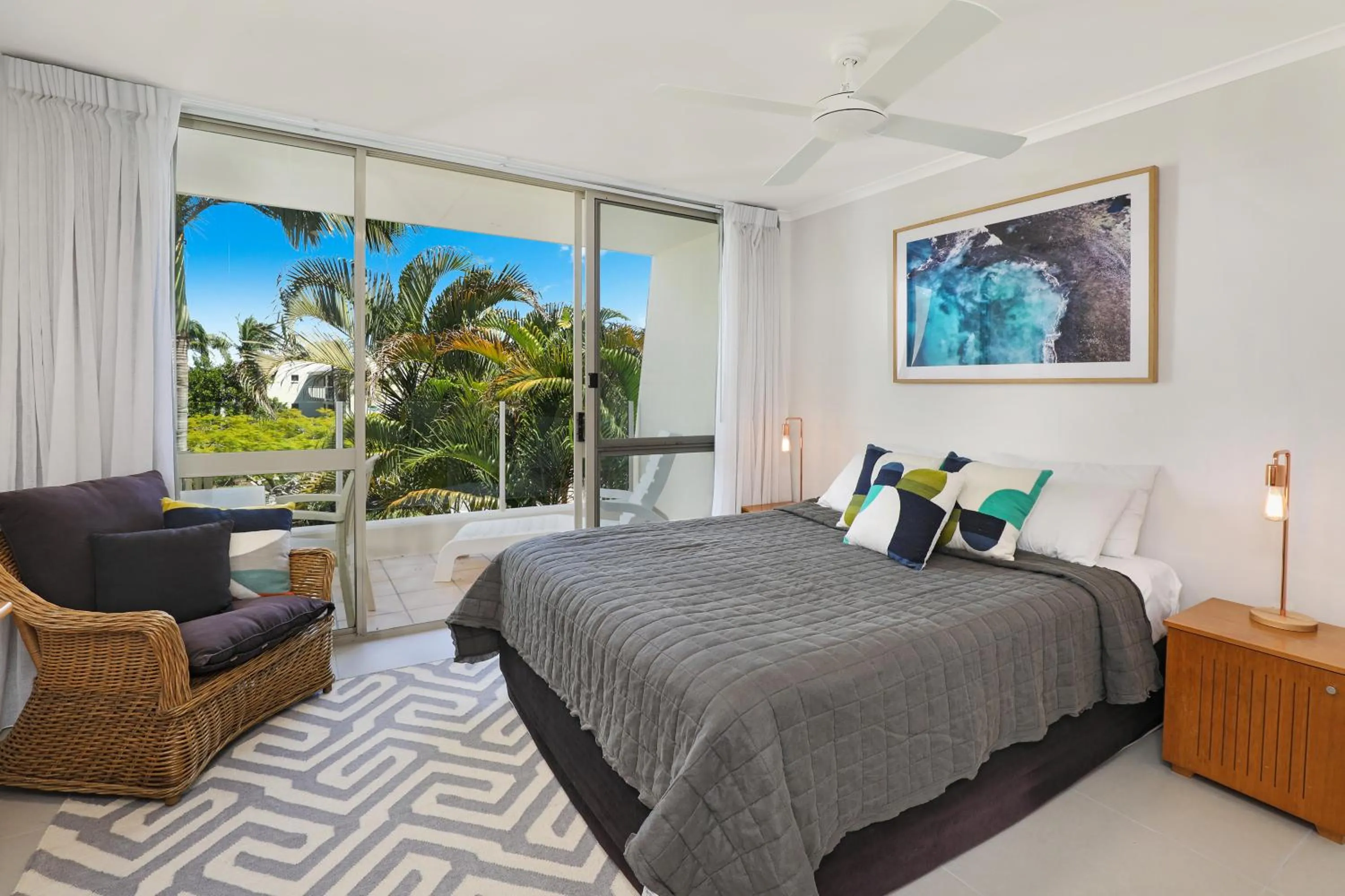 Bed in Noosa Harbour Resort