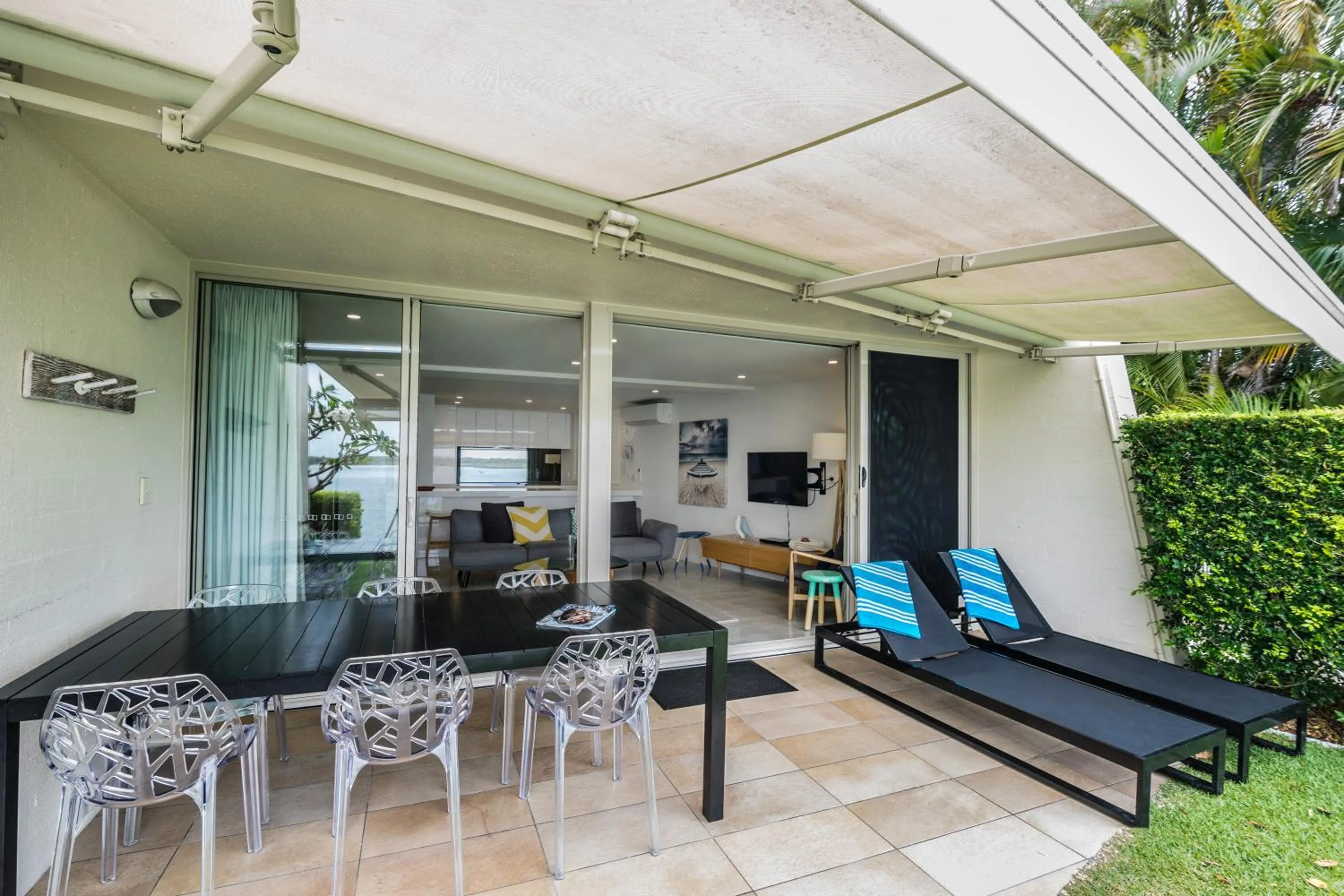 Patio in Noosa Harbour Resort