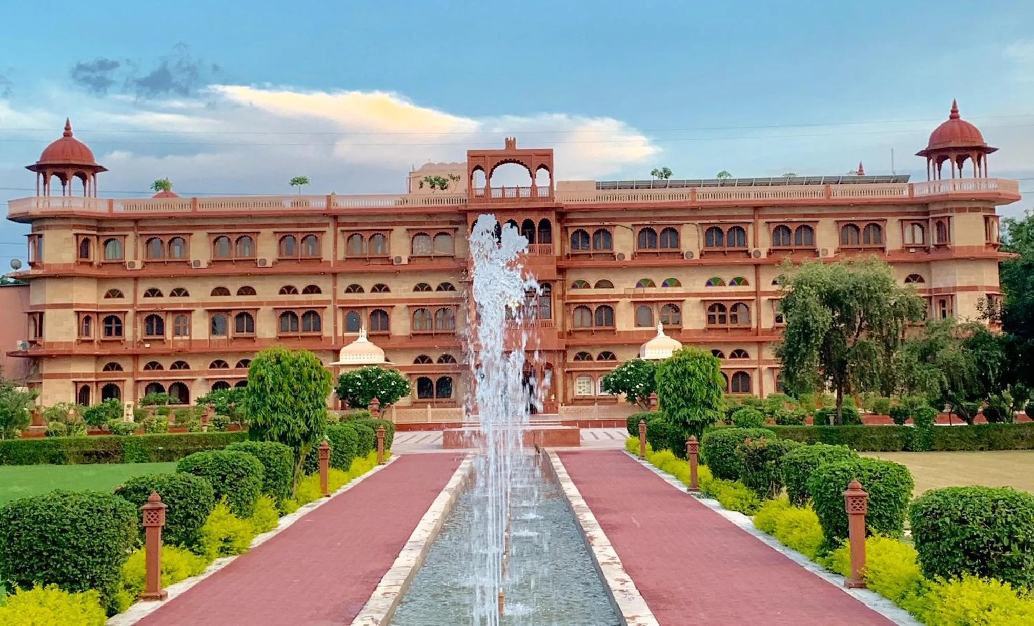 Property building in Umaid Palace - A Lakeside Resort - 25 minutes from Mehandipur Balaji - 20 minutes from Chand Baori Stepwell Abhaneri & 40 minutes from Bhangarh Fort