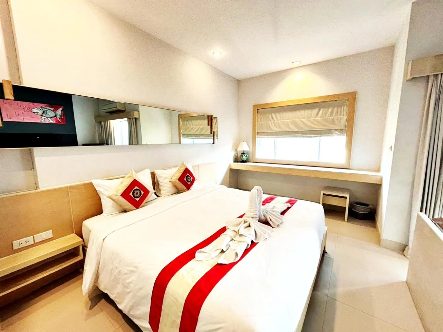 Bed in Khuang Singh Residence & Hotel Chiangmai