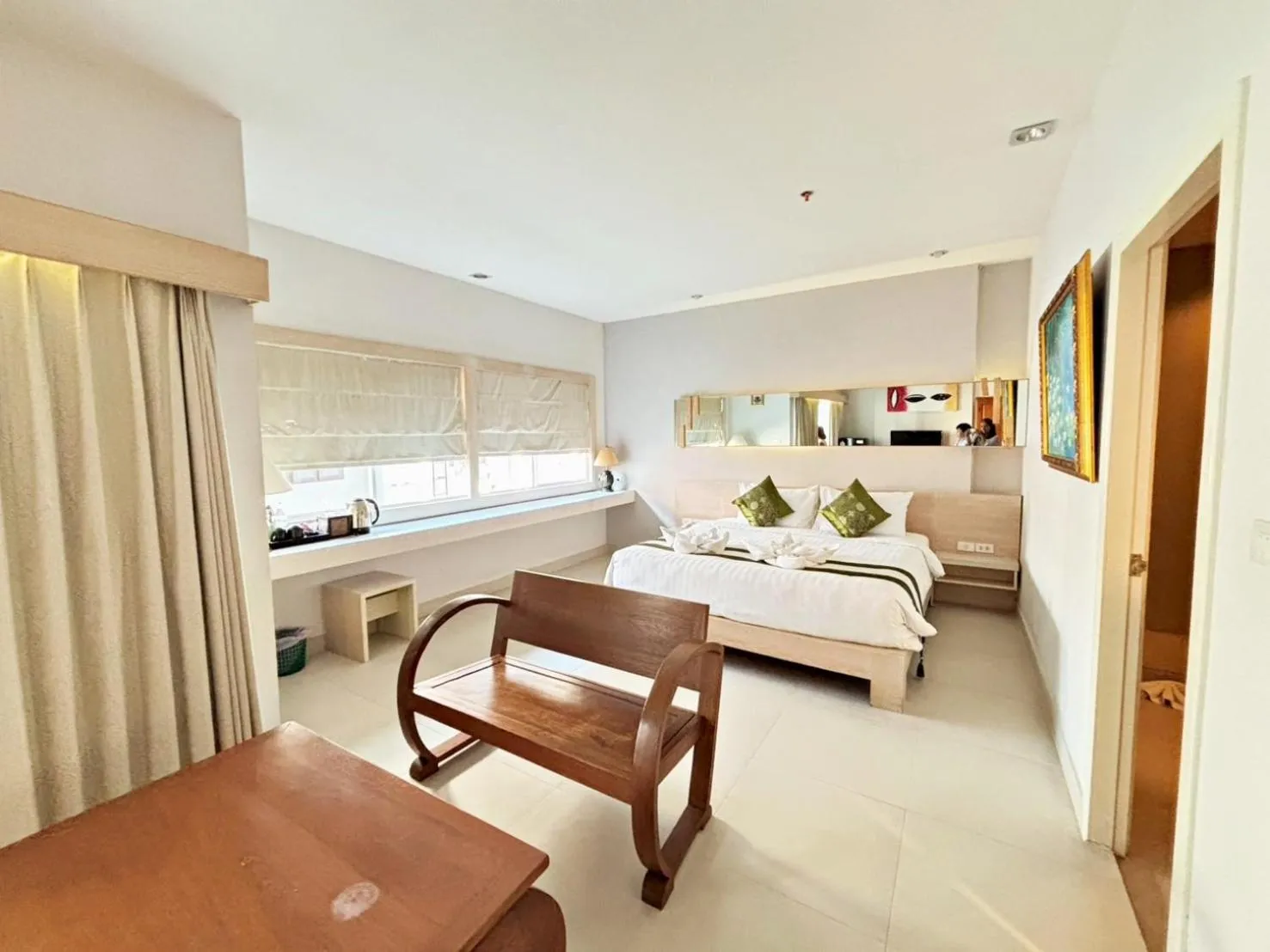 Bed in Khuang Singh Residence & Hotel Chiangmai