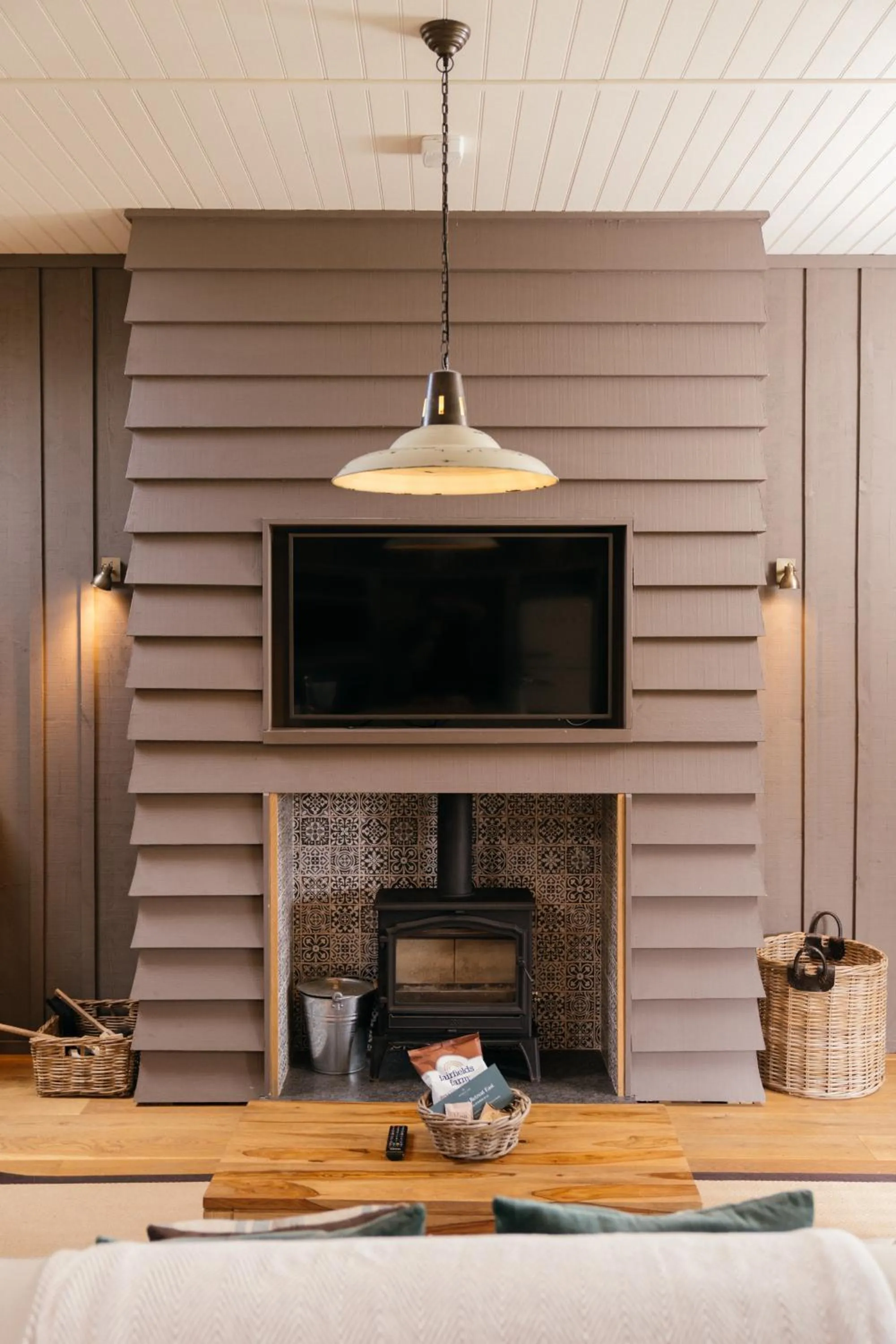 fireplace in Retreat East