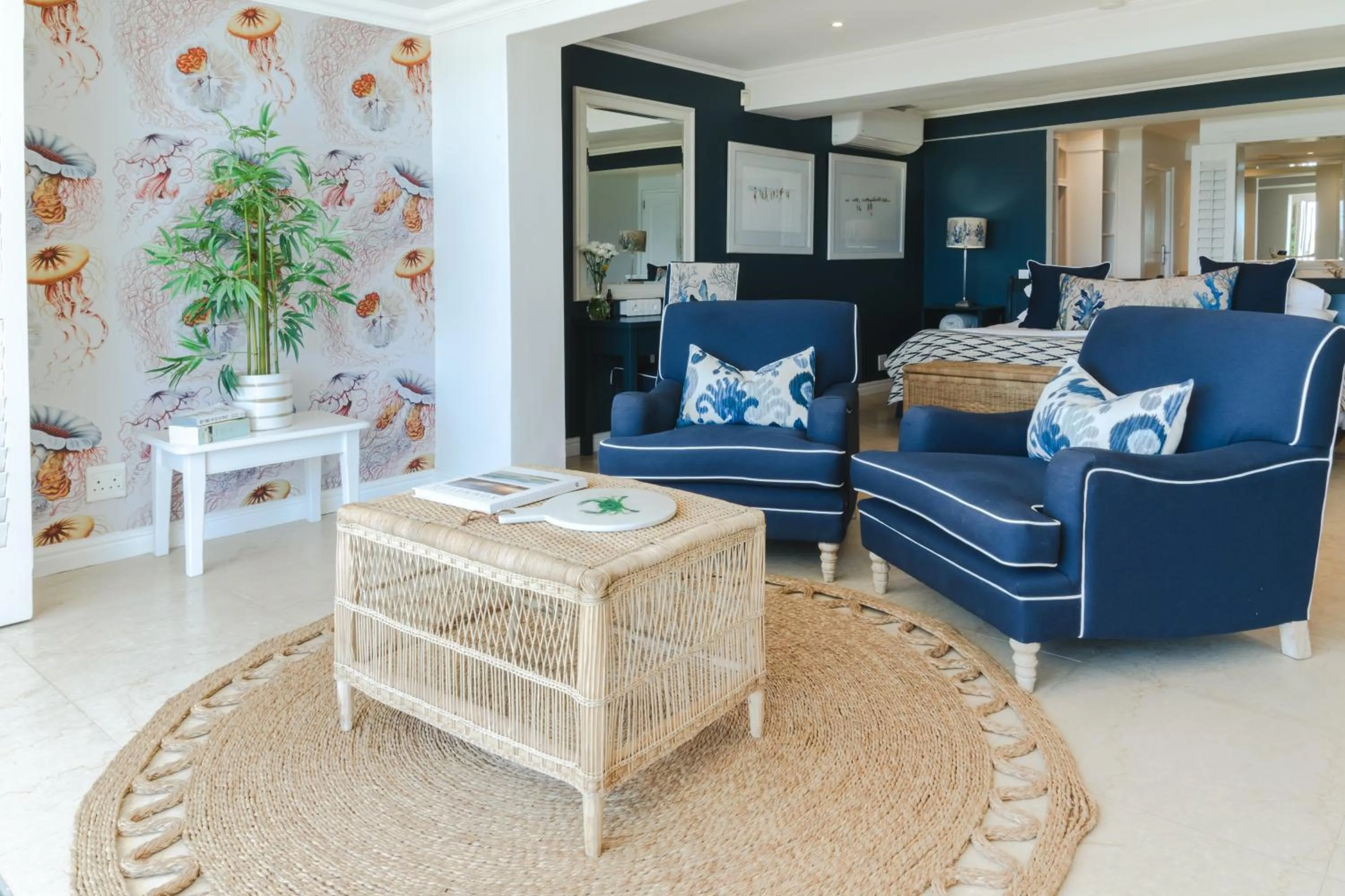 Seating area in Last Word Long Beach