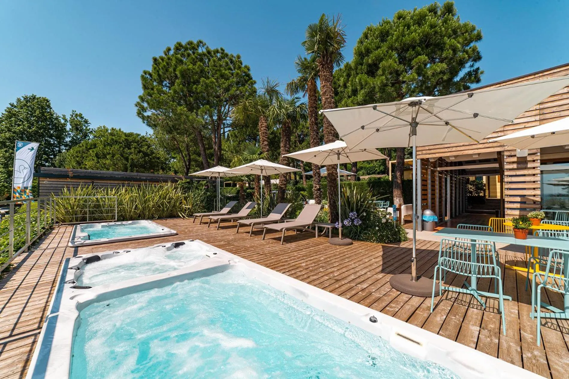 Pool view in Concept Village Piccola Gardiola