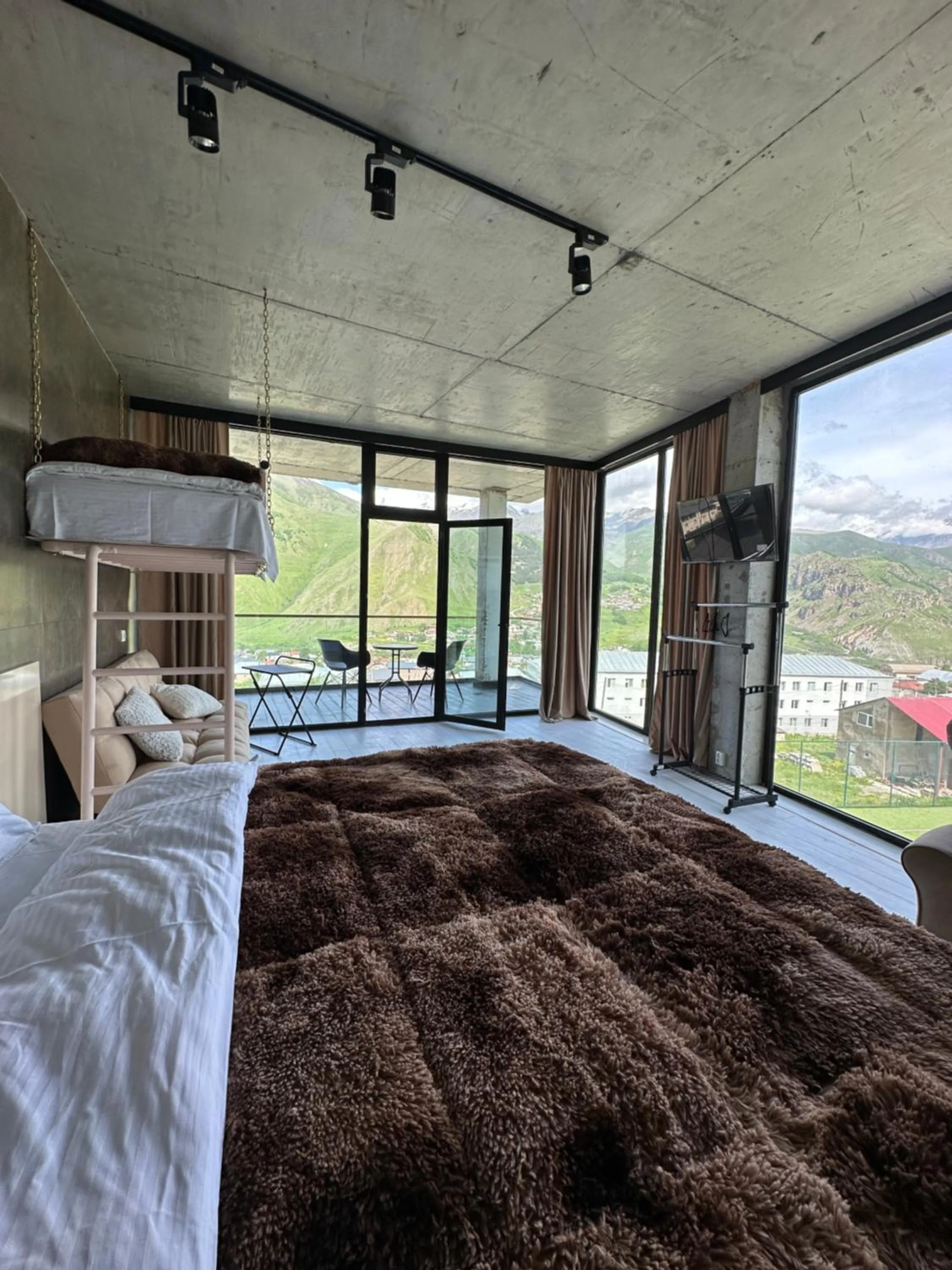 Bed in Hotel NOA Kazbegi