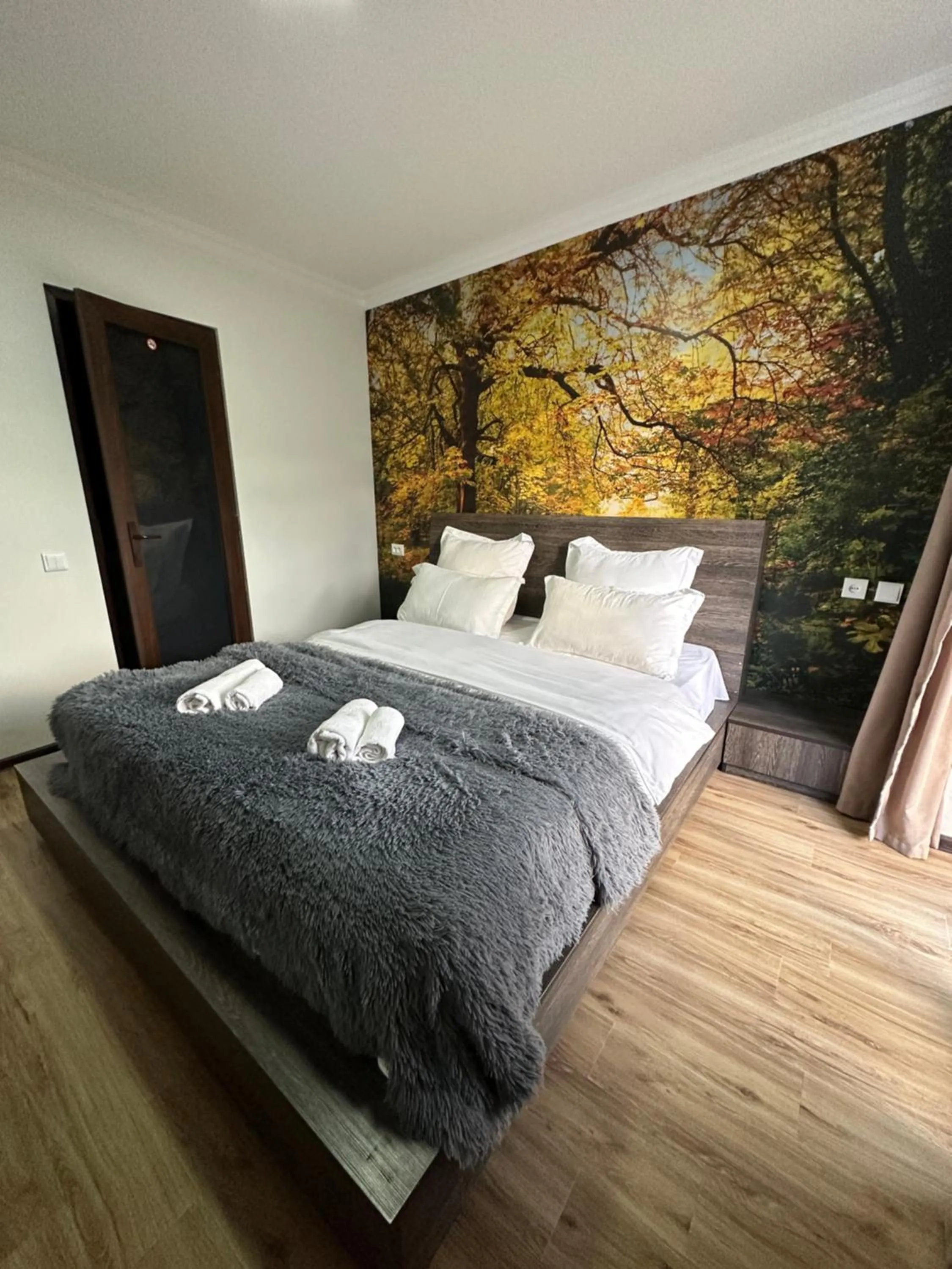 Bed in Hotel NOA Kazbegi