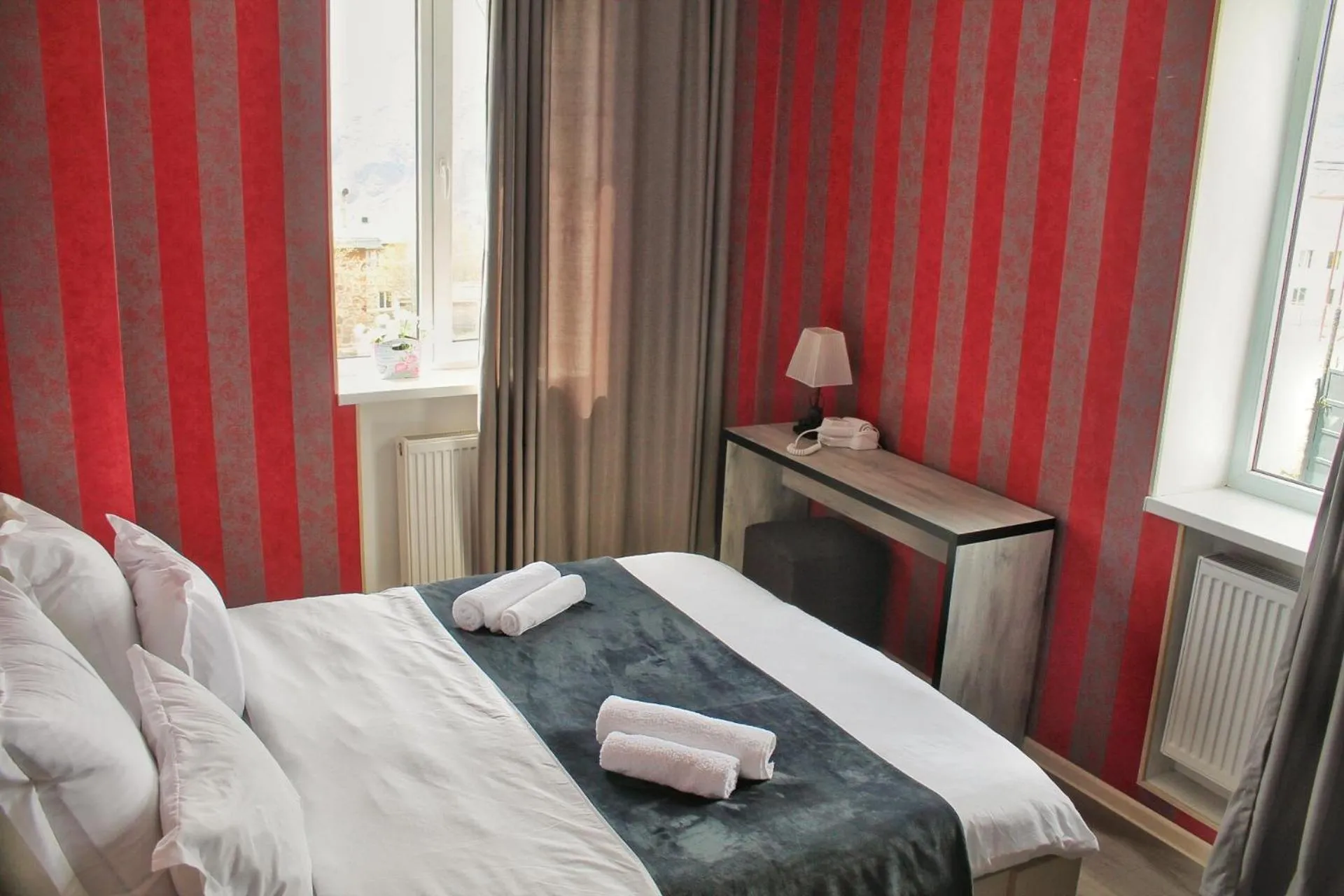 Bed in Hotel NOA Kazbegi