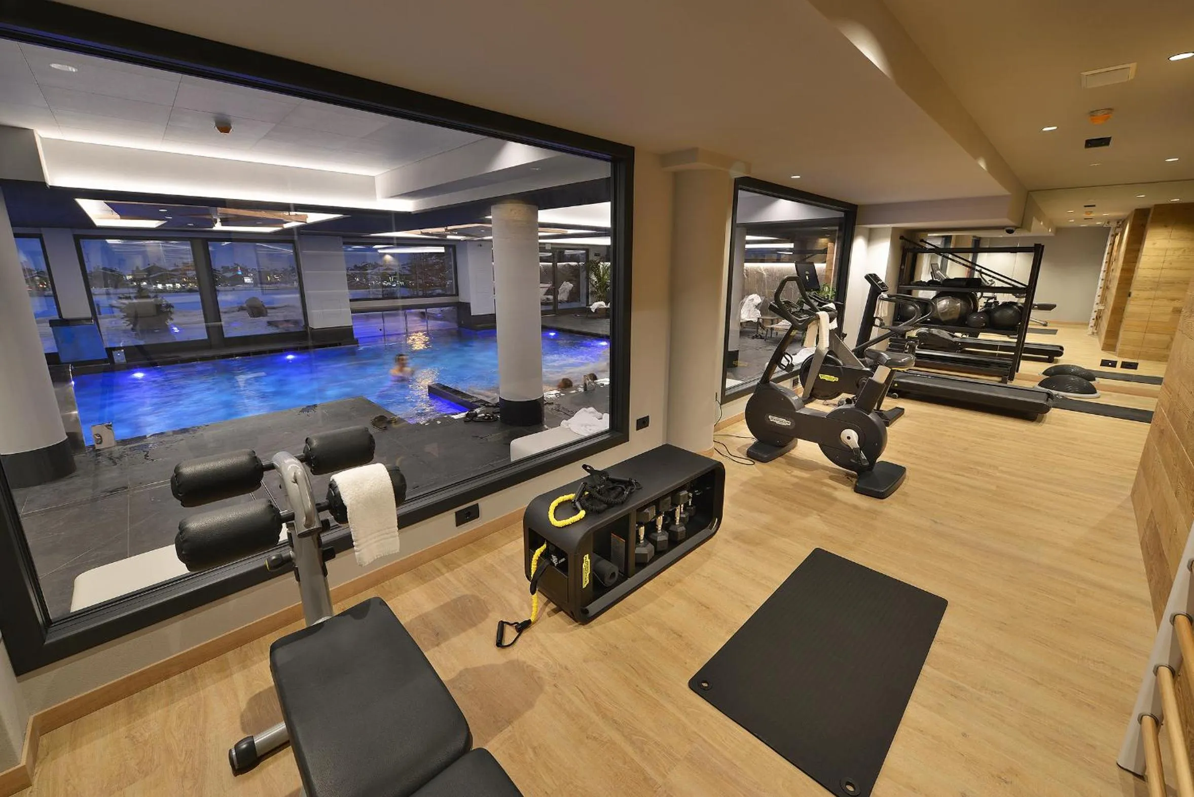 Fitness centre/facilities in Hotel Bucaneve