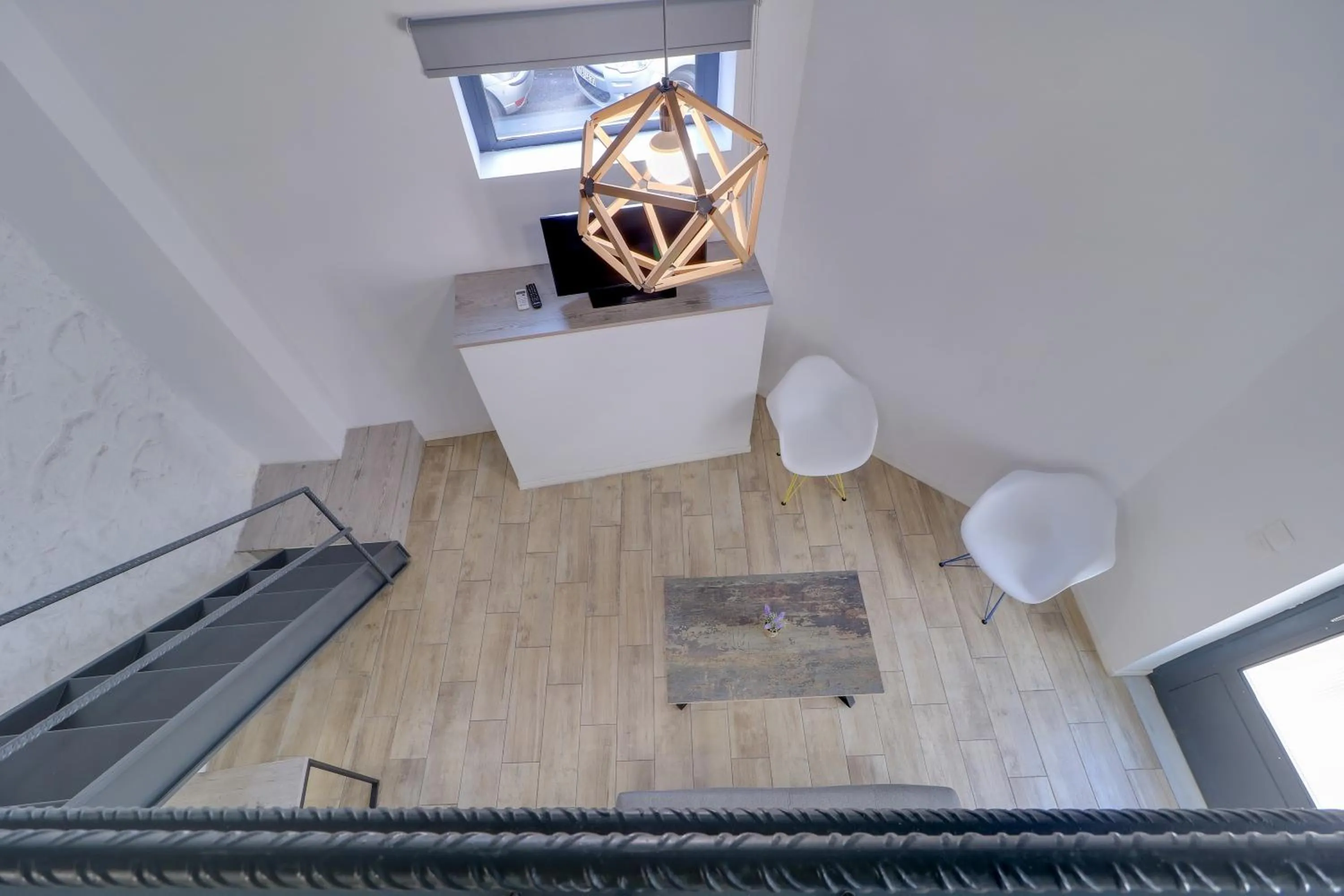 Living room, Bed in athensotel