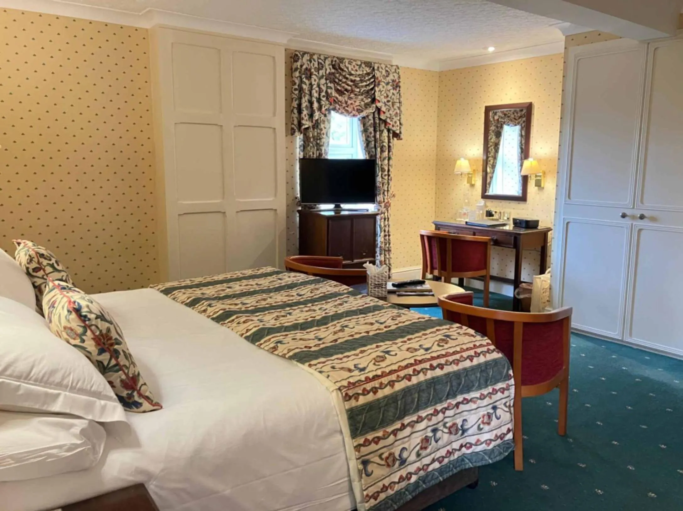 Bedroom, Bed in Budock Vean Hotel and Spa