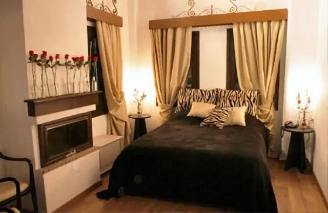 Bed in Nastou View Hotel